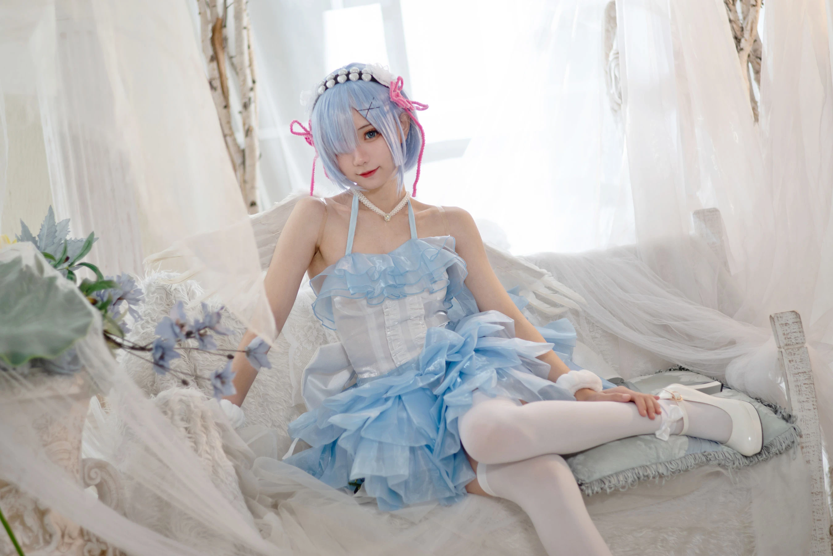 花柒Hana – 蕾姆天使插图8