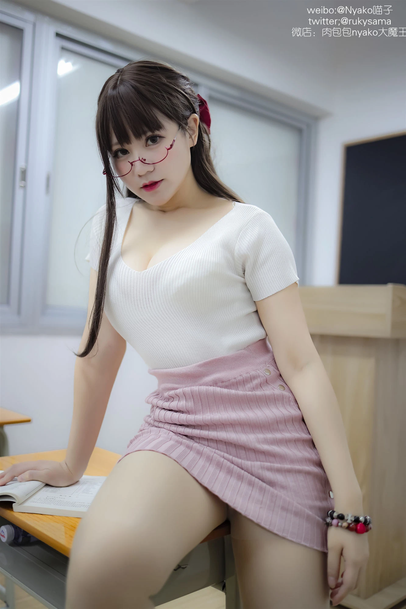 萌妹子Nyako喵子 欲求不满的老师 [98P]插图4