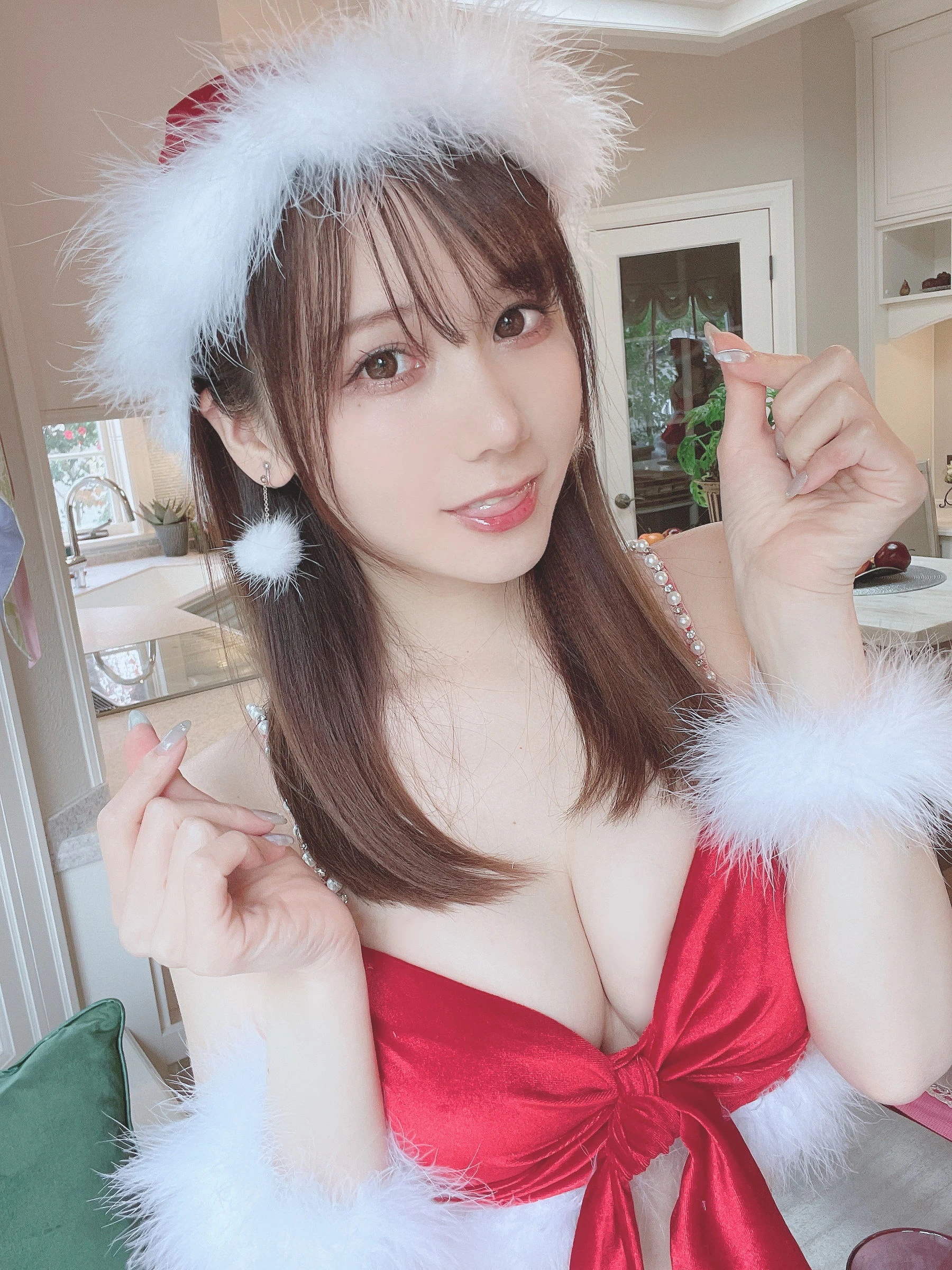 日本甜美COSERけんけん[fantia] 20211224-サンタ插图2