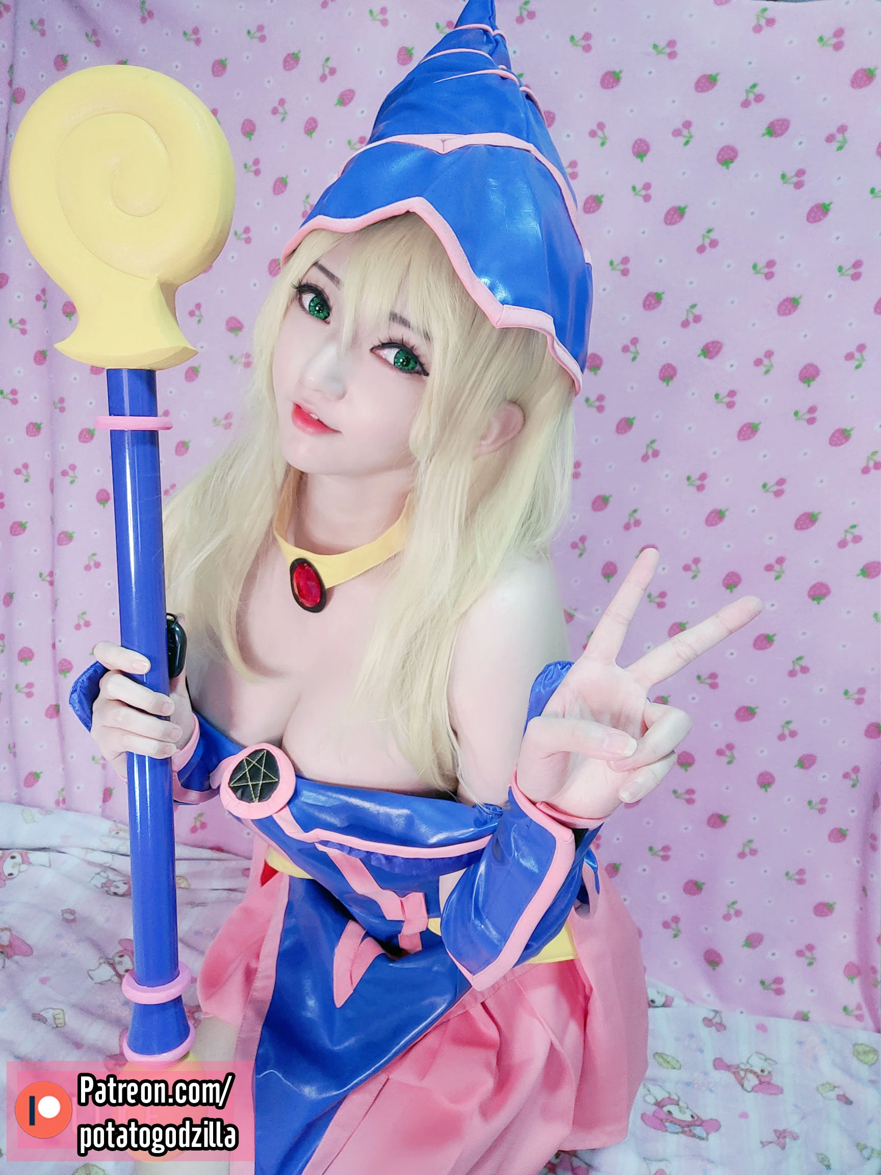 Coser小姐姐Potato Godzilla – Dark Magician Girl插图8