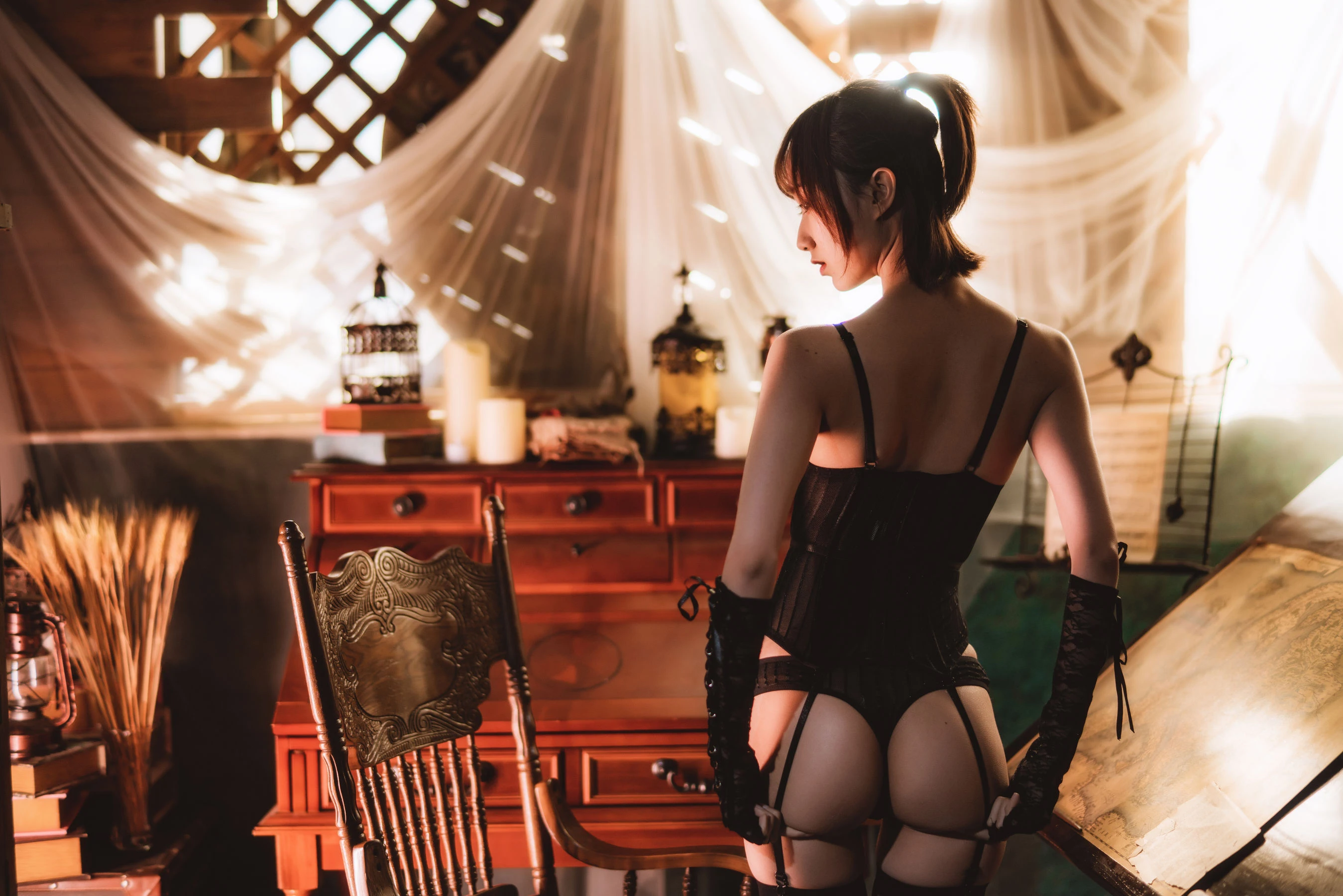 萌系小姐姐木绵绵OwO – 紧身内衣插图6