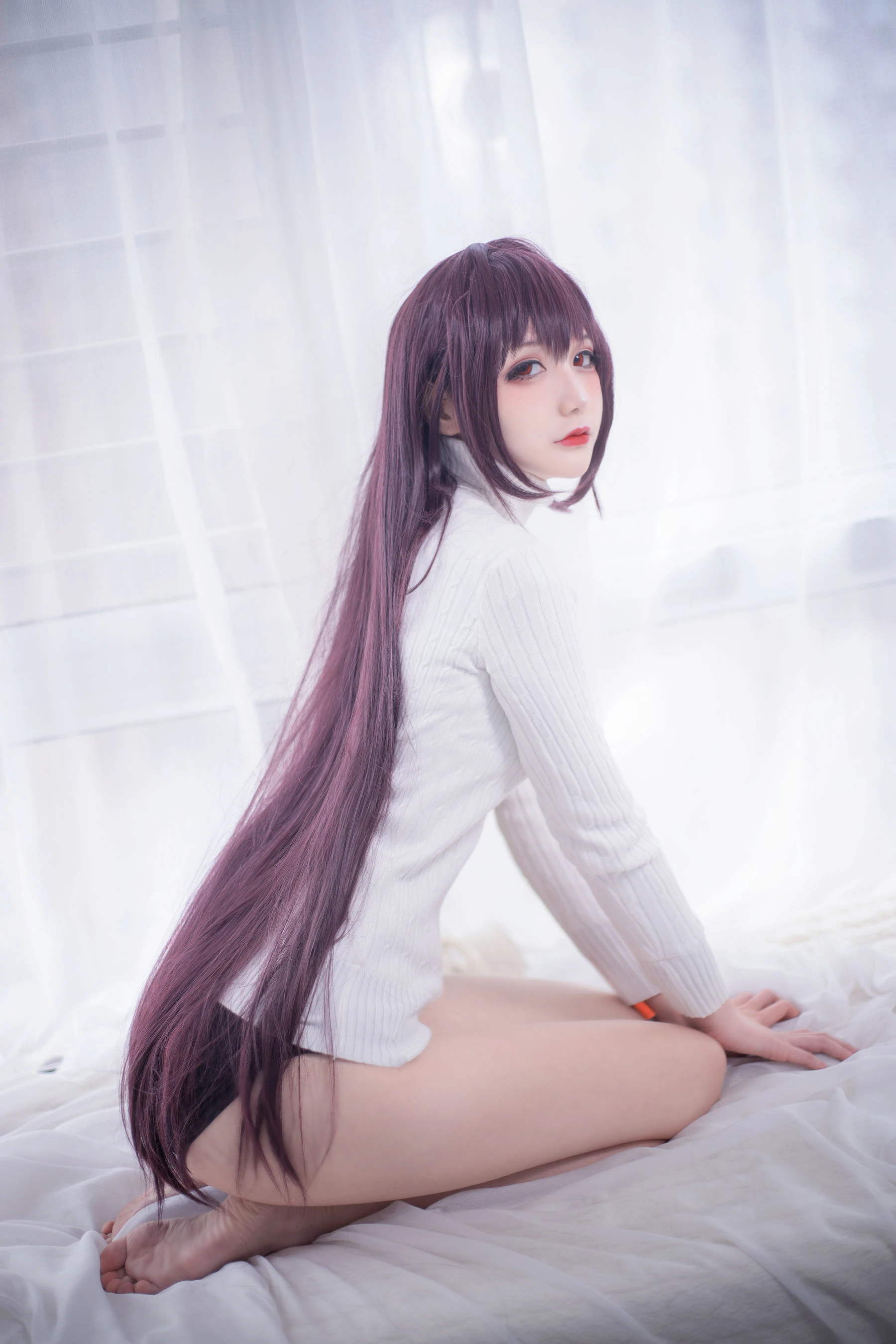 COS妹子仙九Airi – 斯卡哈毛衣插图2