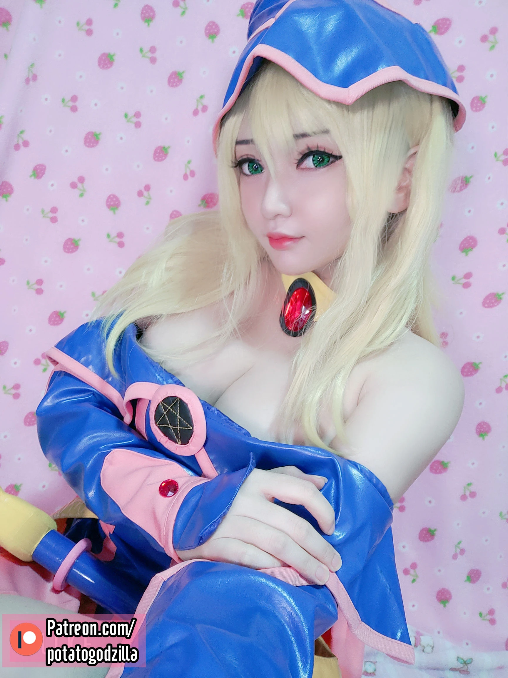 Coser小姐姐Potato Godzilla – Dark Magician Girl插图2