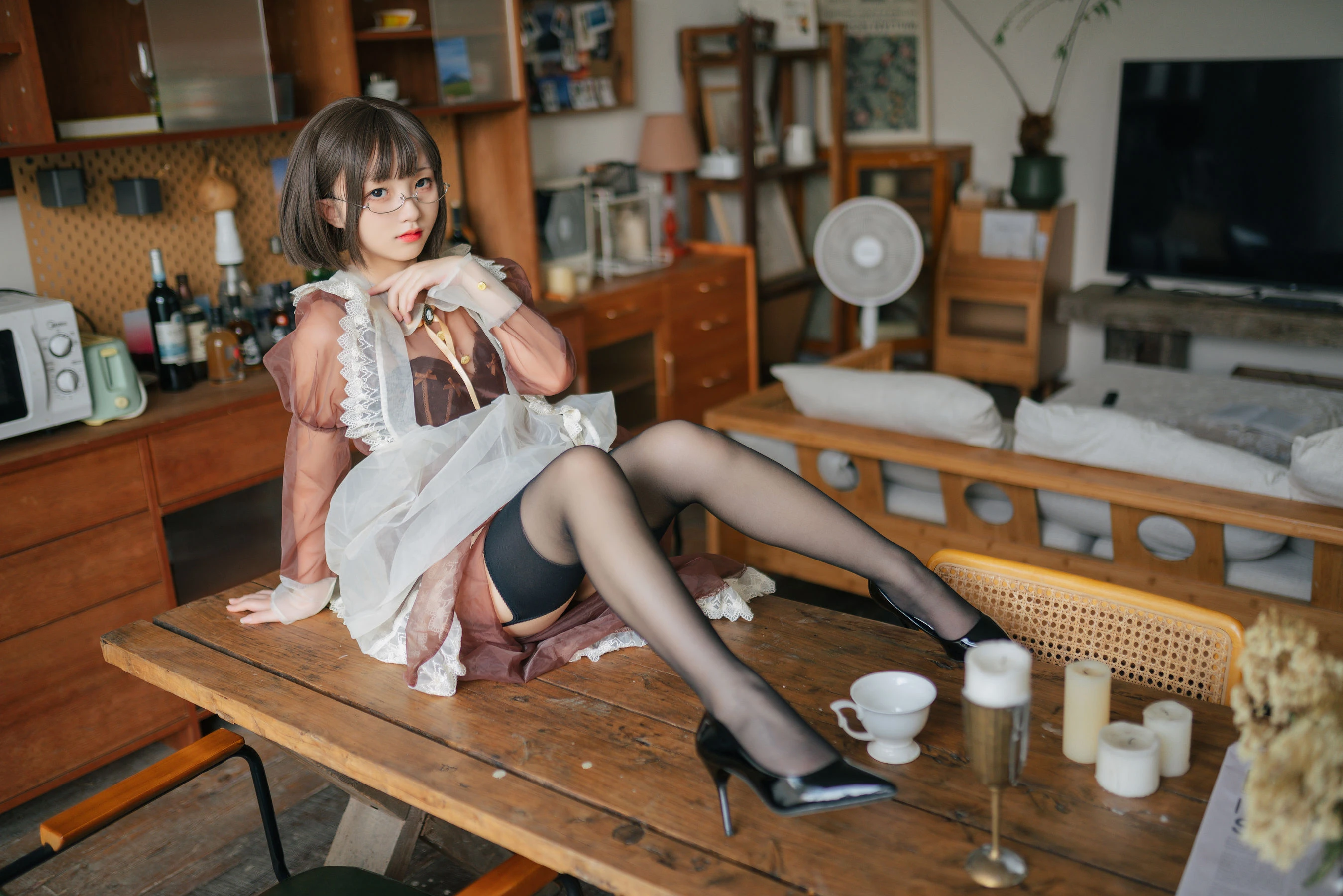 花铃 – 透明女仆 [89P]插图11