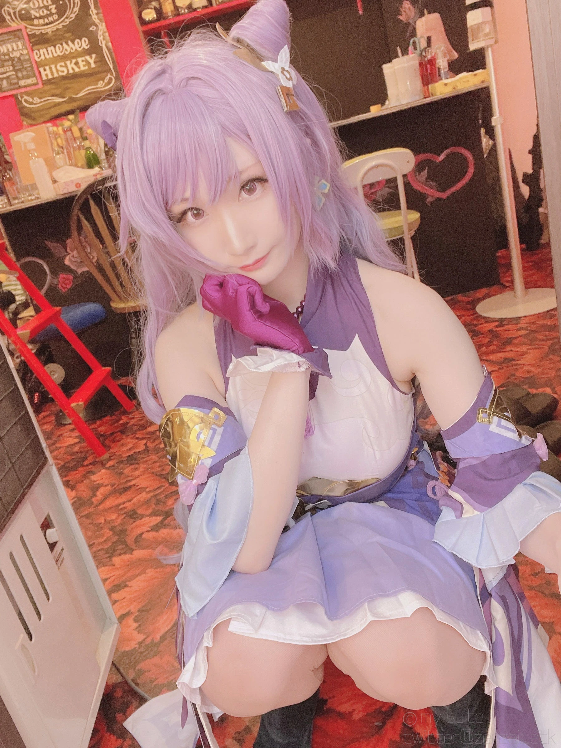 (Cosplay)[my suite] Atsuki あつき – Keqing 刻晴 (Genshin Impact)插图7