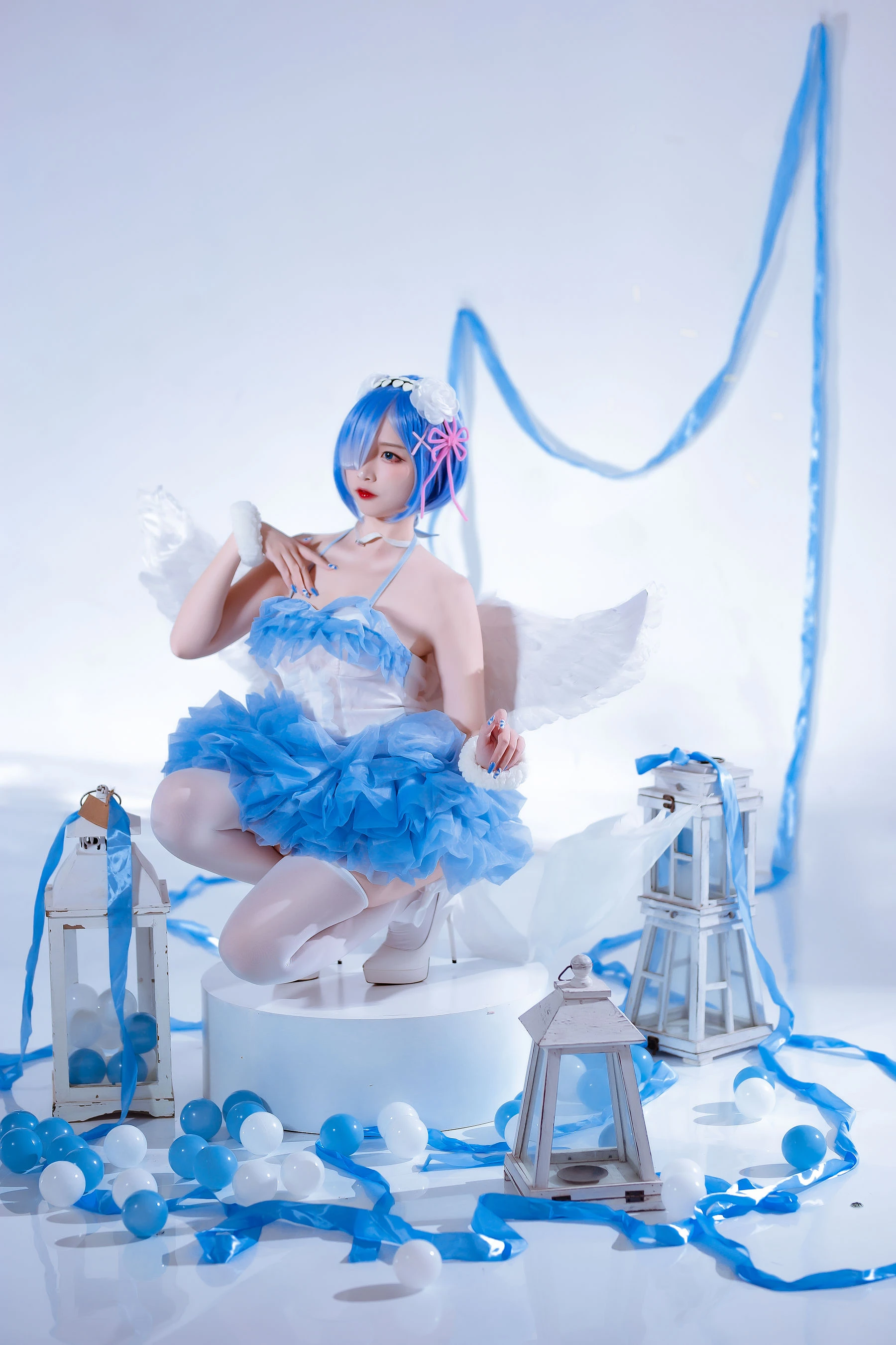 人气Coser二佐Nisa – 蕾姆天使 [15P]插图1