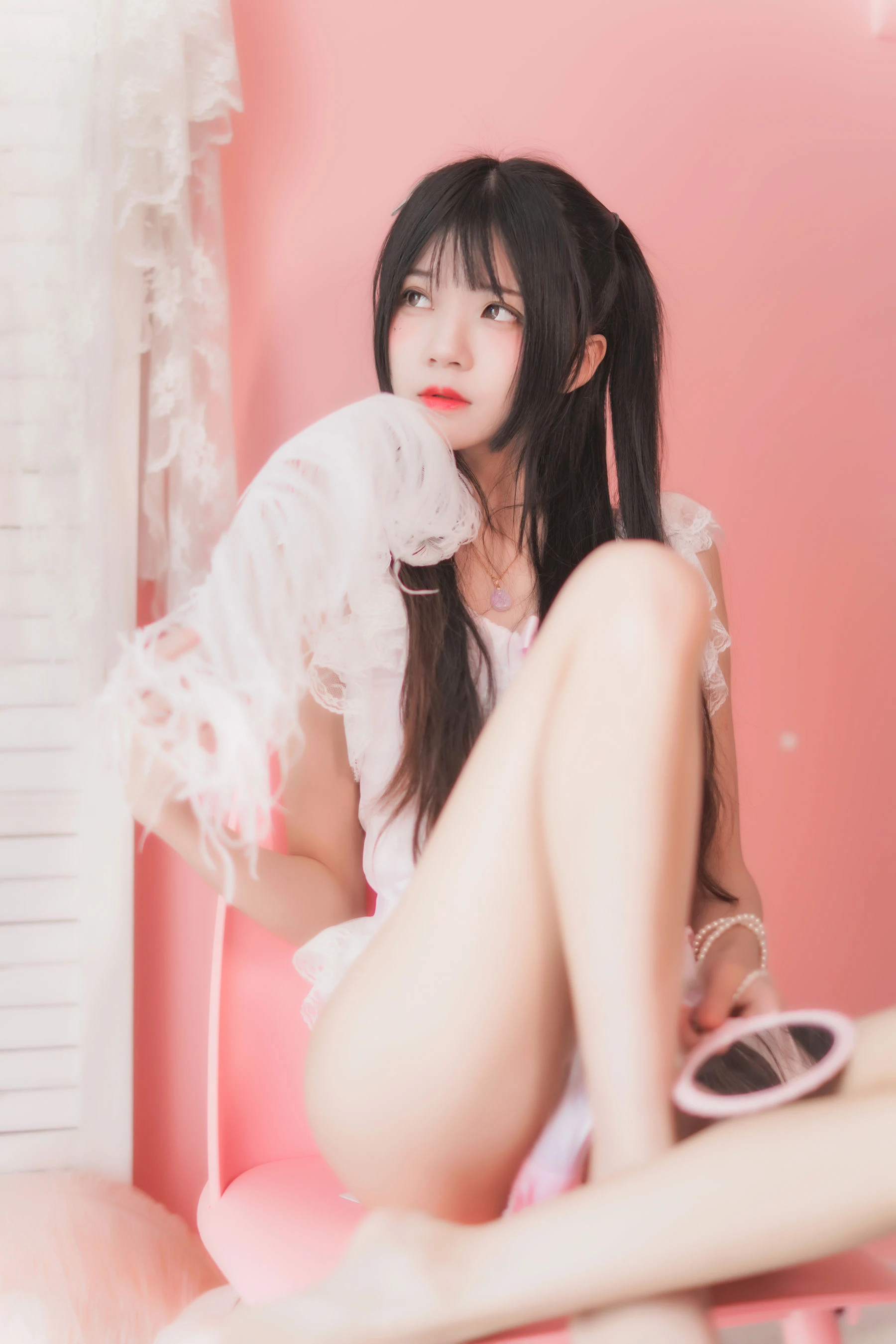 桜桃喵 冬眠系列 粉色浴缸插图1