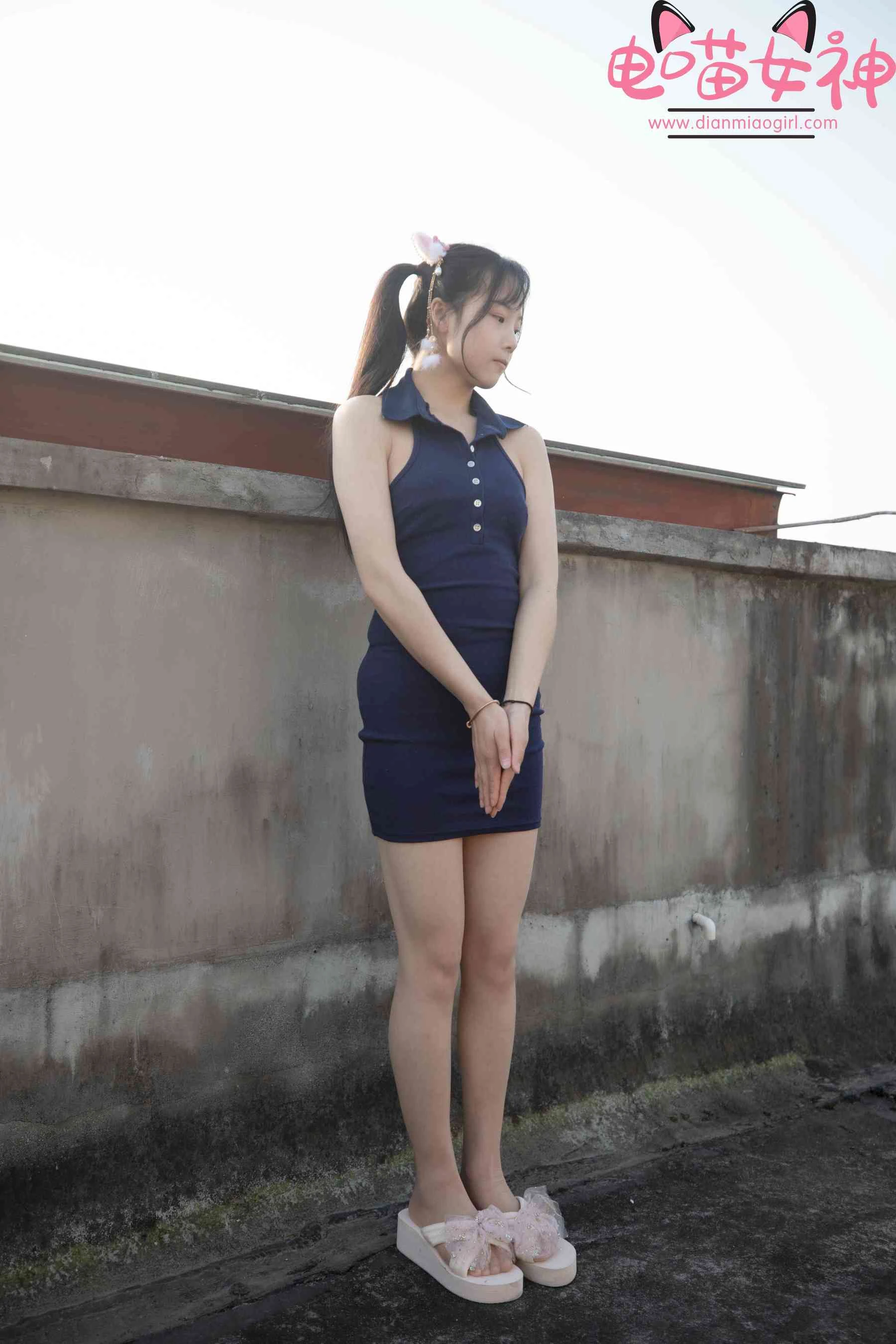 电喵女神 – 灵唯 天台 [77P]插图3