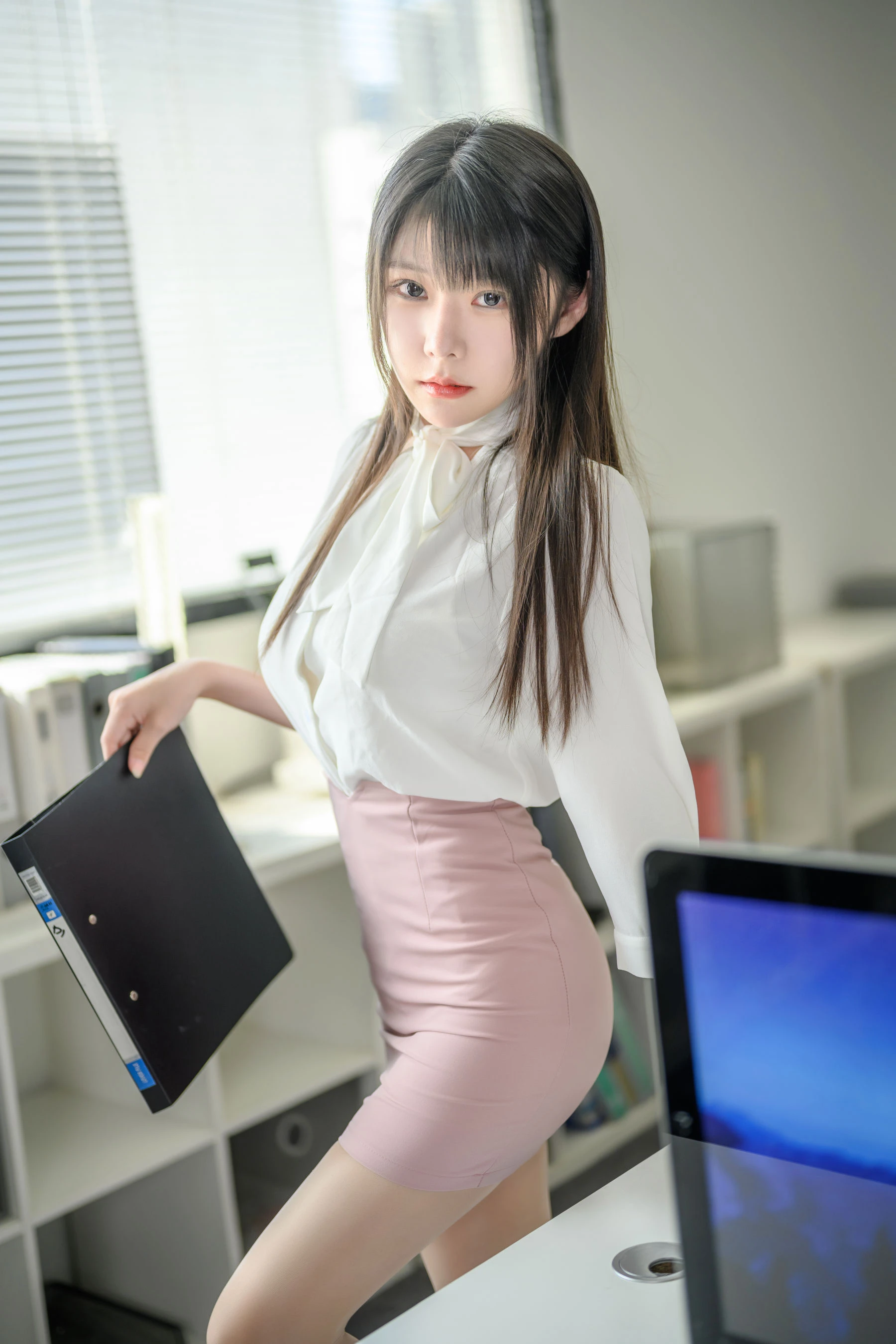 香草喵露露 – 粉白裙子 [40P]插图5