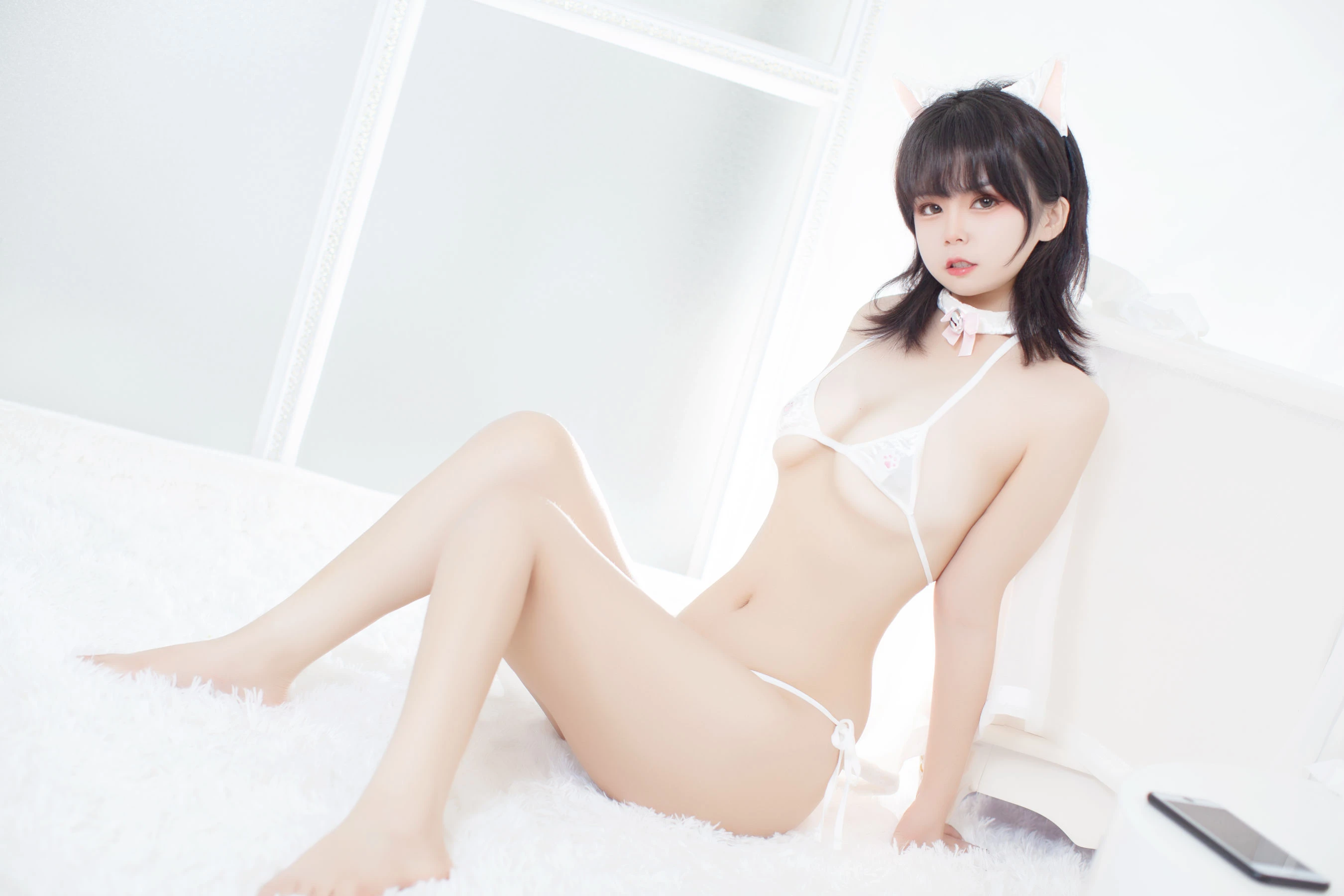 笨蛋学姐 – 白猫女插图7