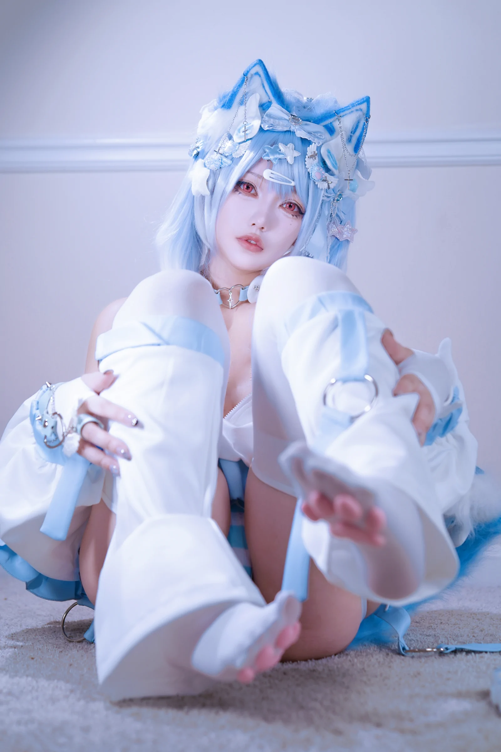 狐洛洛子 – 水色猫猫头 [40P]插图9