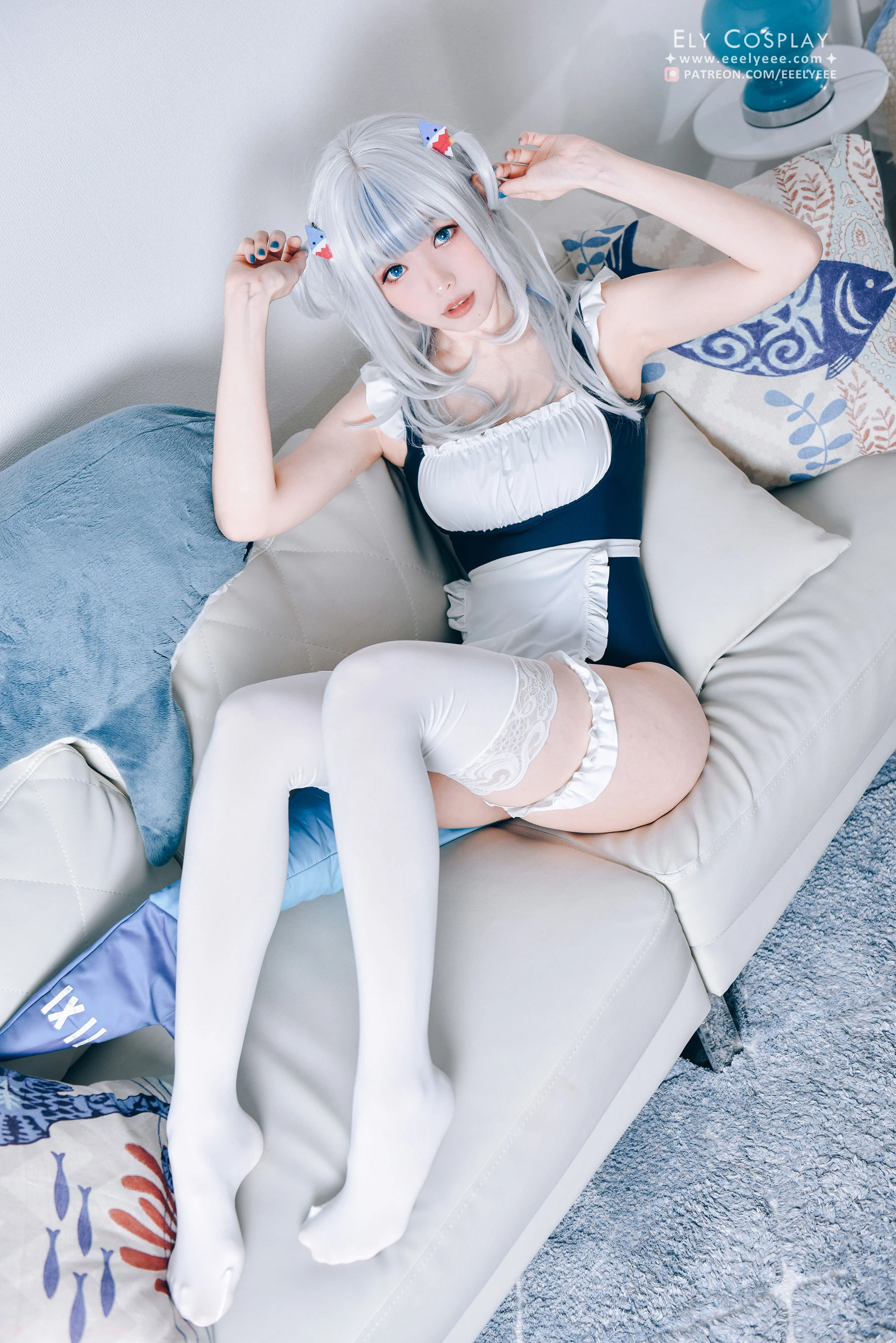 Ely_eee(ElyEE子) – Gura Swimsuit [19P]高清在线欣赏-撸撸奈子