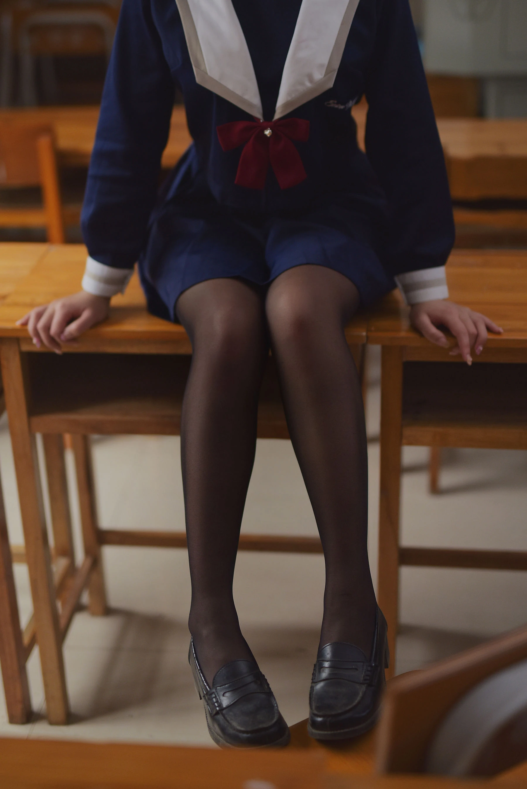 动漫博主九曲Jean JK露脐制服插图5