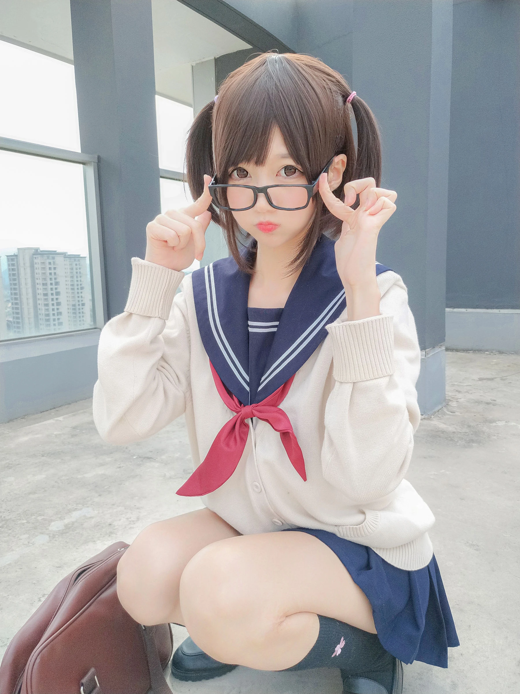 NAGISA魔物喵 – 海军JK风高清在线欣赏-撸撸奈子