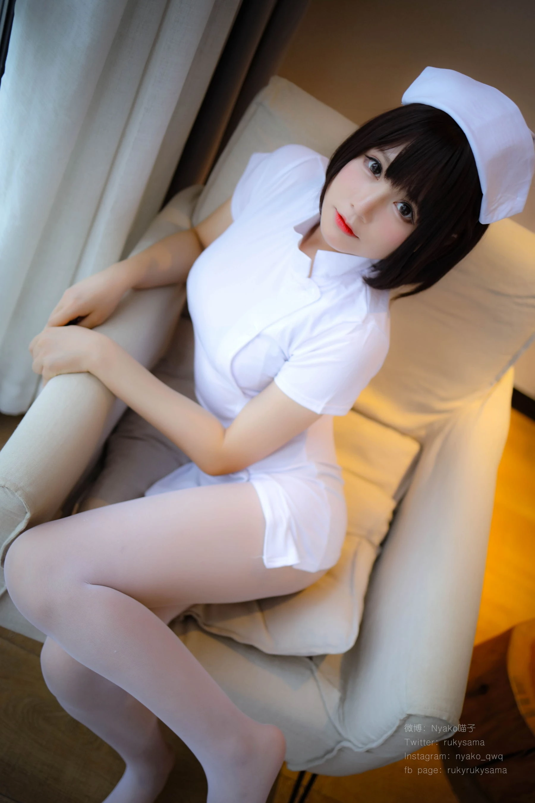 萌妹子Nyako喵子 白丝护士服 [78P]插图4