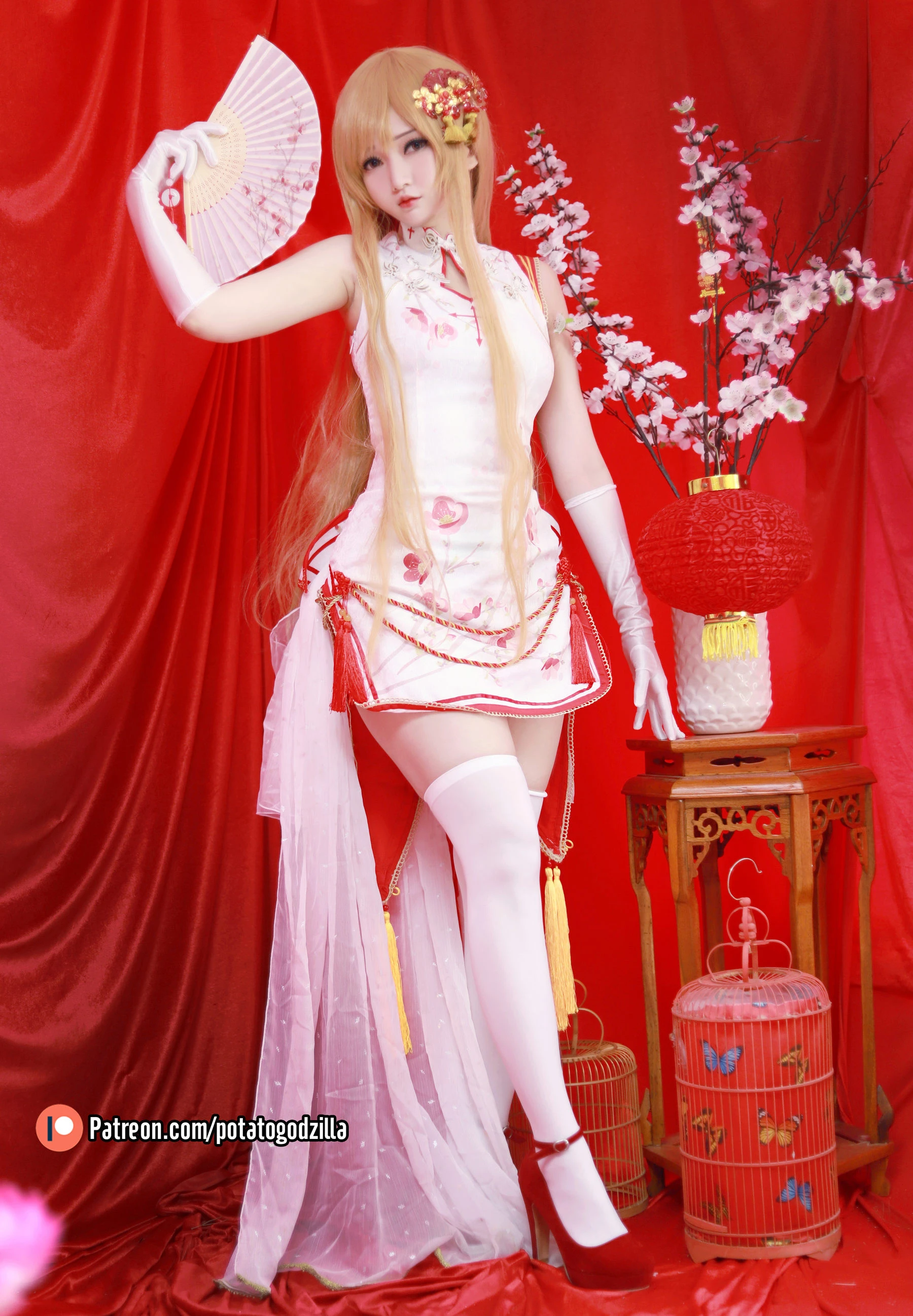 Potato Godzilla – Asuna Yuuki Qipao [53P]插图2
