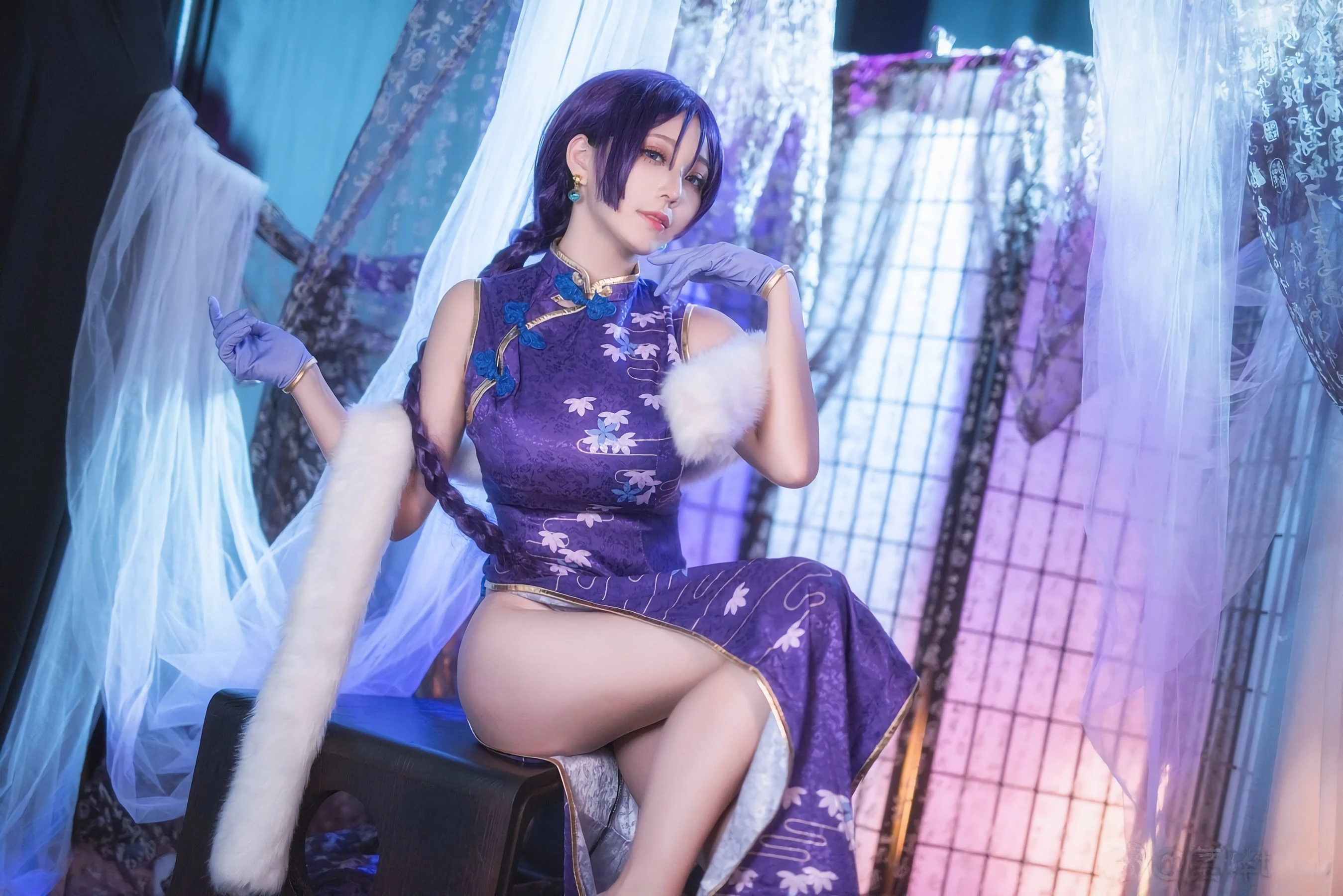 [萝莉COS] 萌妹菌烨tako – FGO奶光旗袍 [19P]插图5