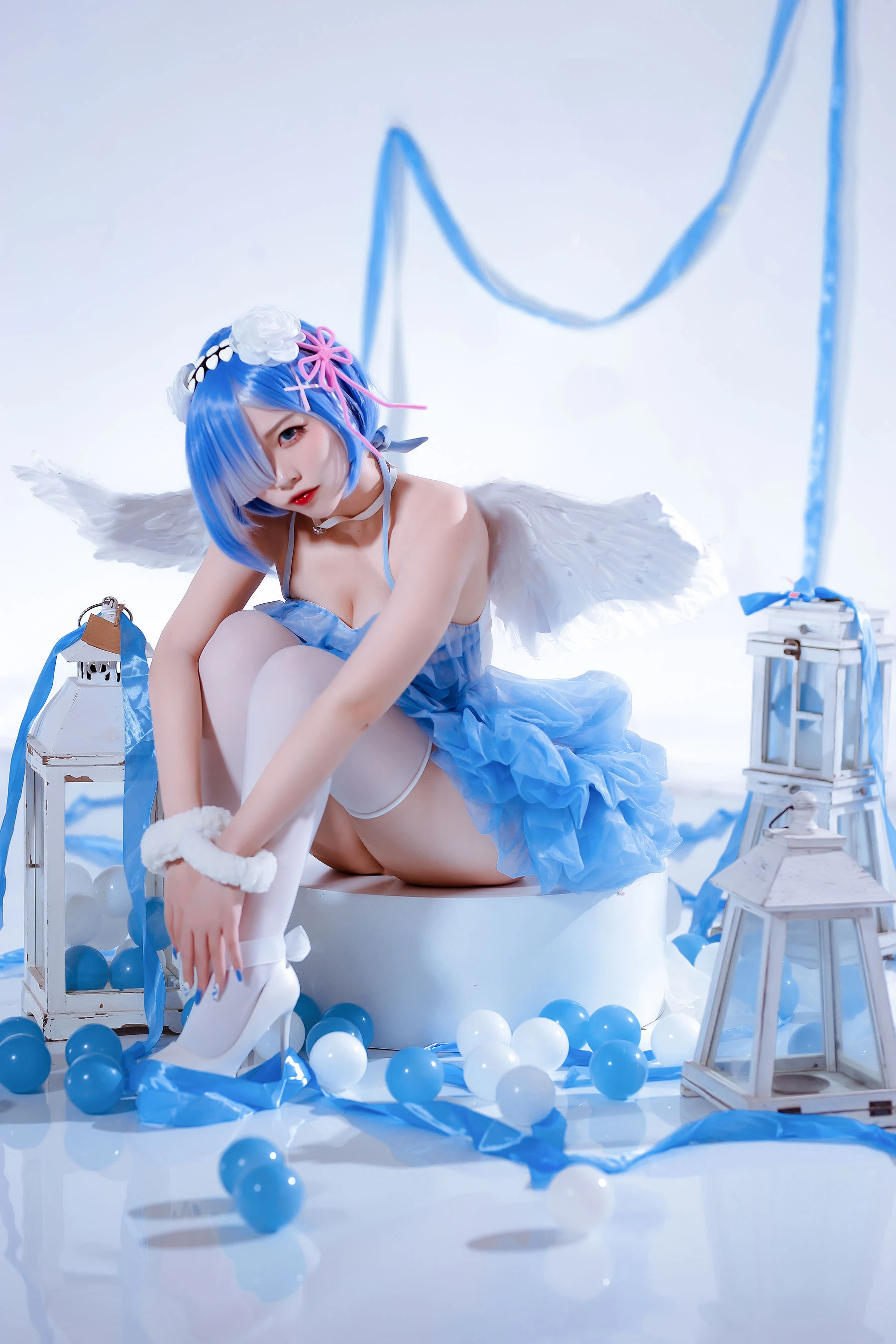人气Coser二佐Nisa – 蕾姆天使 [15P]插图5