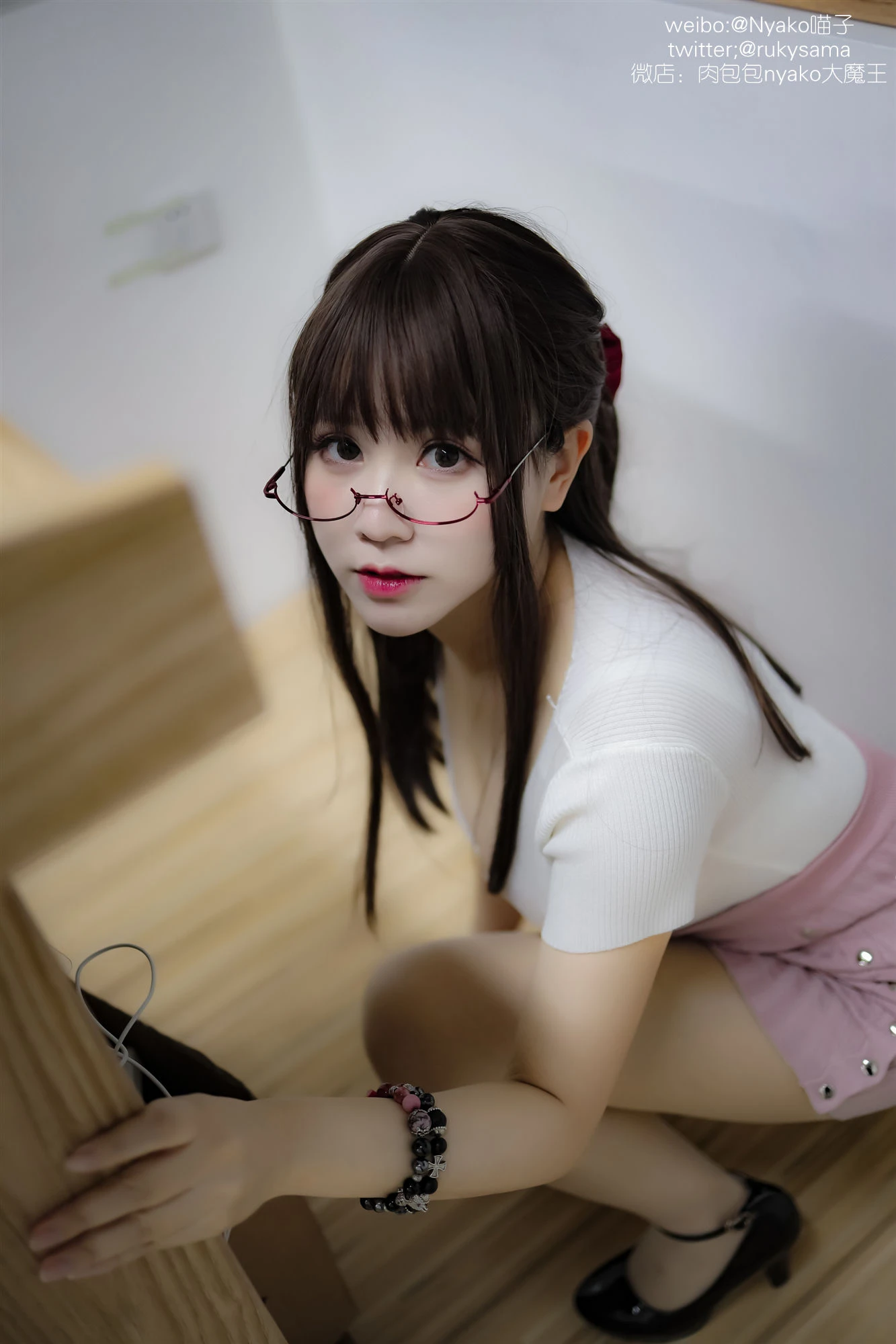 萌妹子Nyako喵子 欲求不满的老师 [98P]插图2