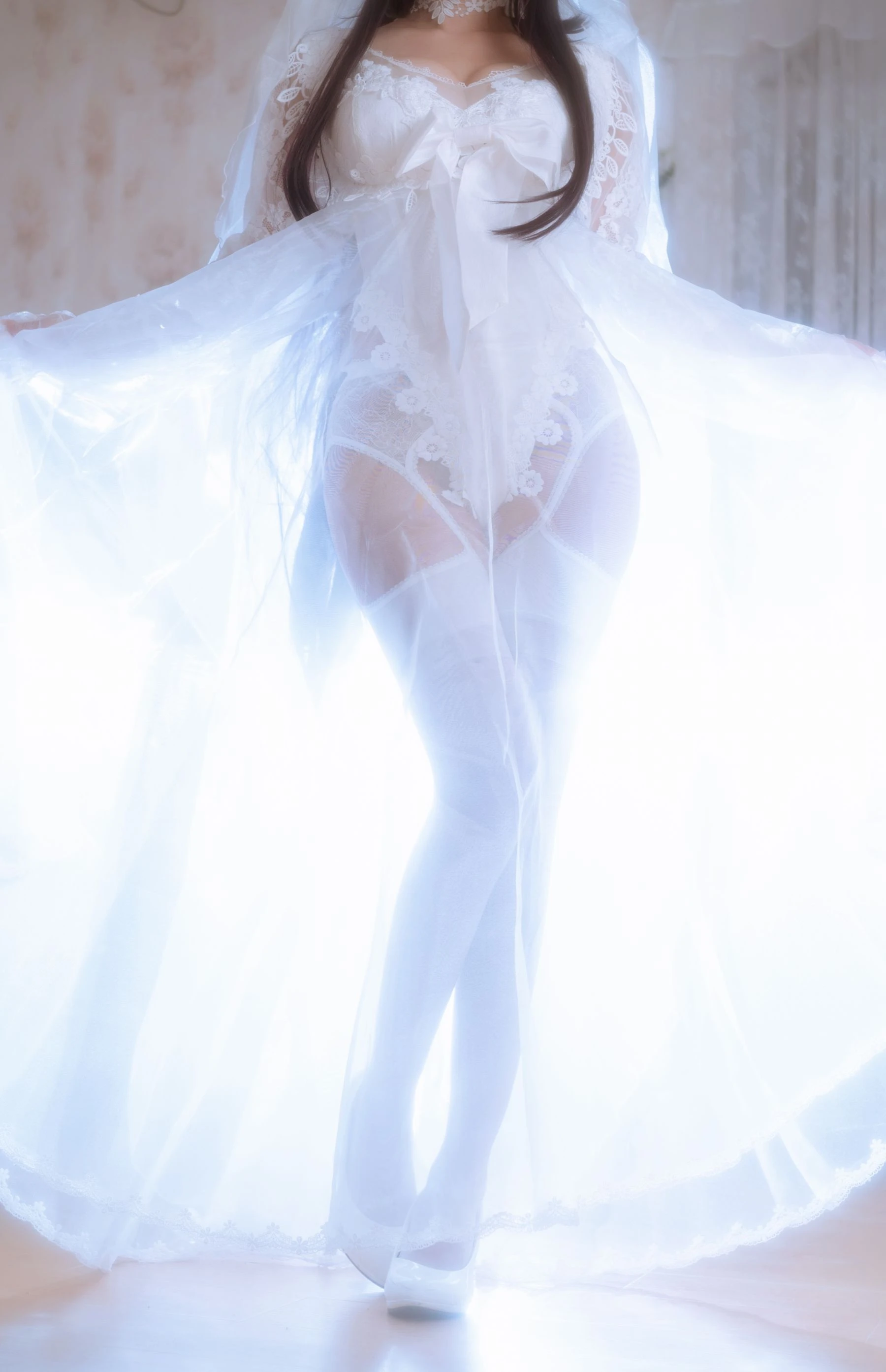 白嫩美少女鬼畜瑶 – 婚纱插图4