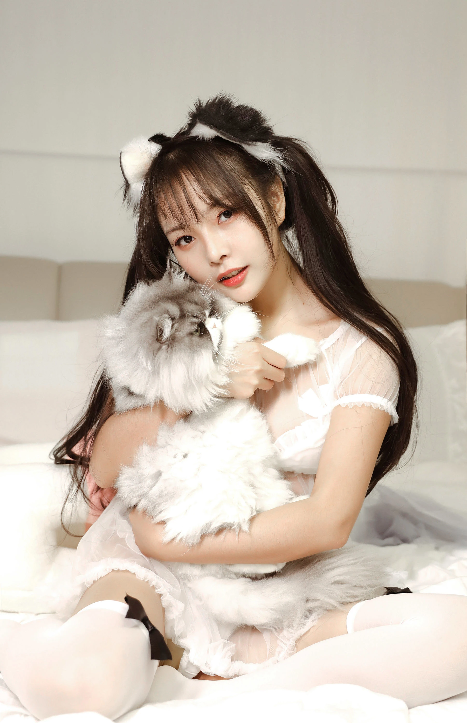 苏嫣嫣阿姨 – 白色猫耳头饰插图3