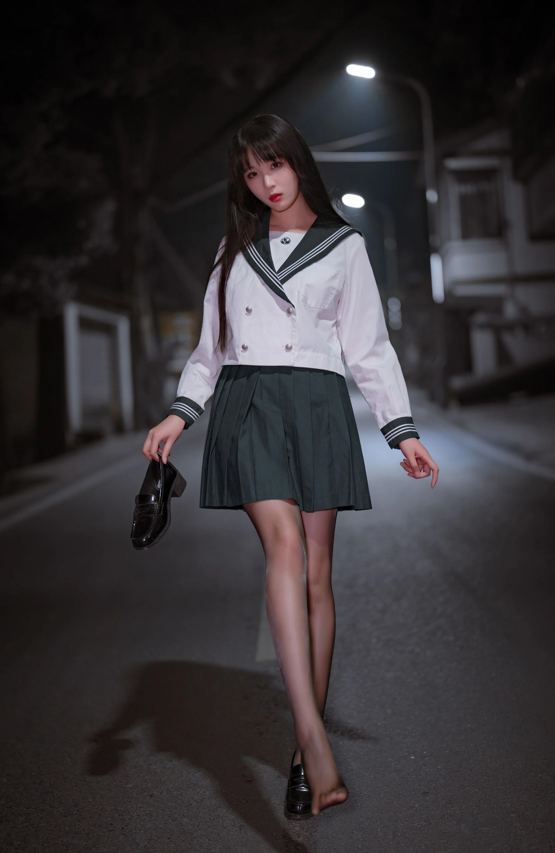 轩萧学姐 – 公路JK [46P]插图2