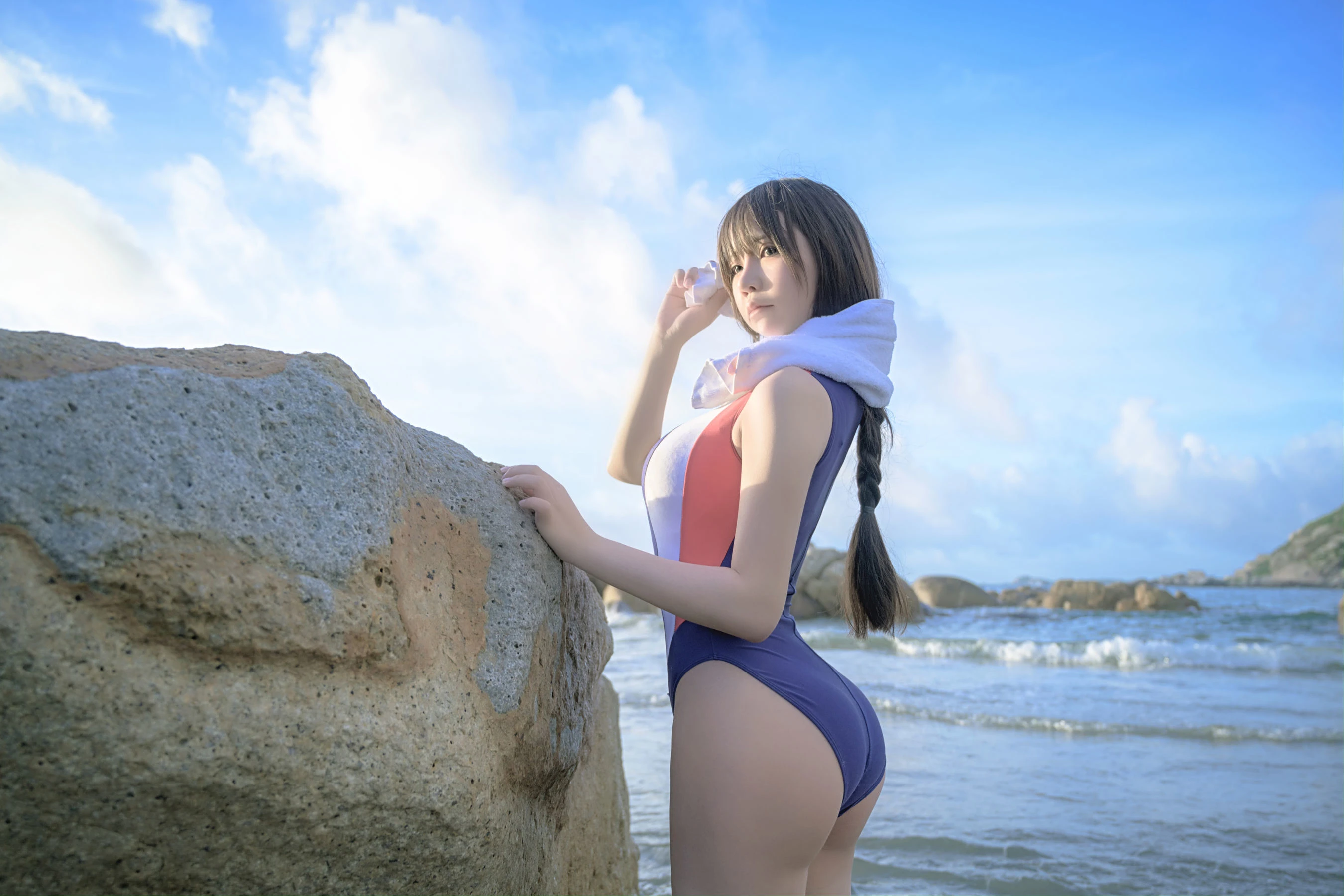 二次元妹子抱走莫子aa – 竞技泳衣 [60P]插图4