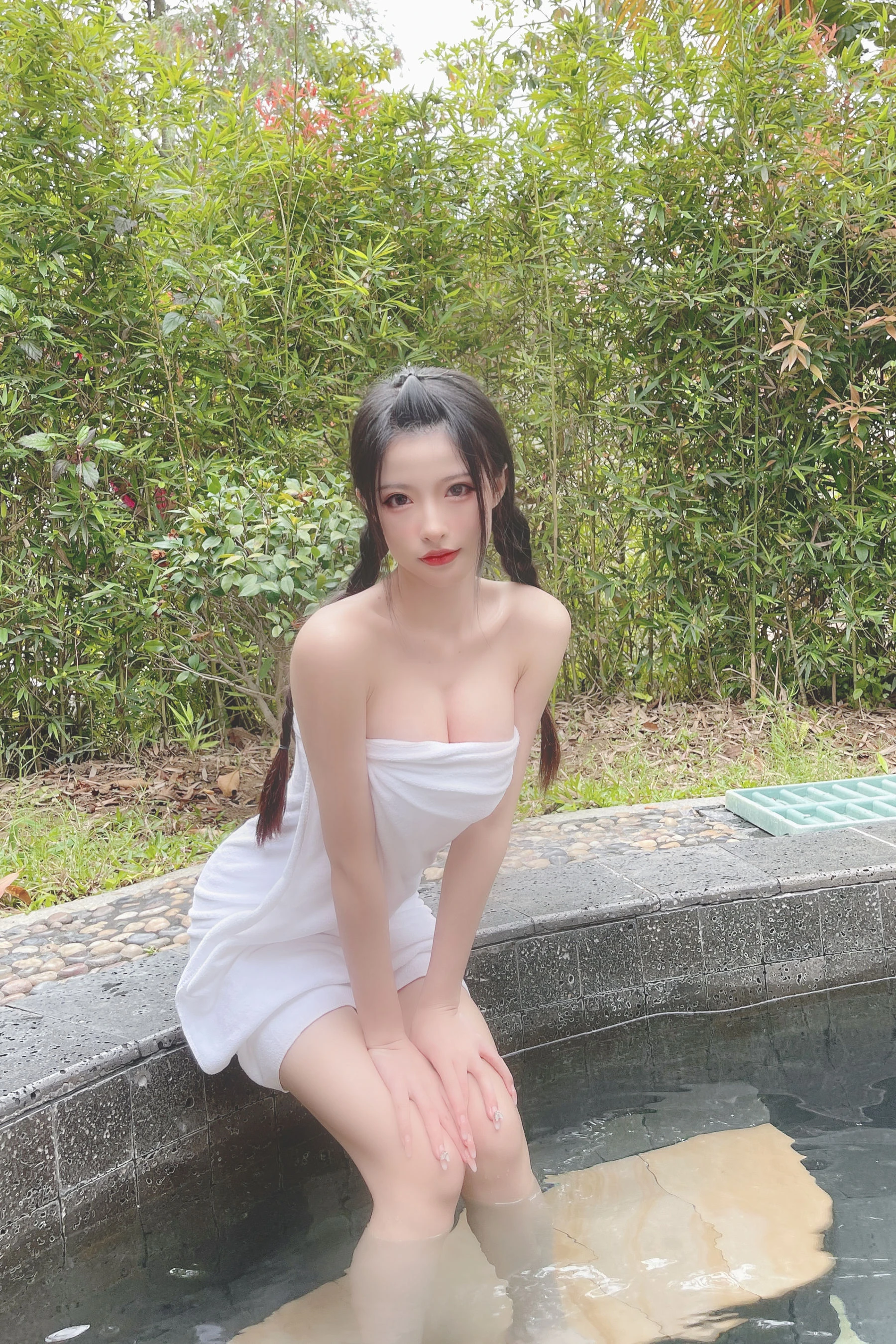 尤物清水由乃 – 温泉浴巾插图1
