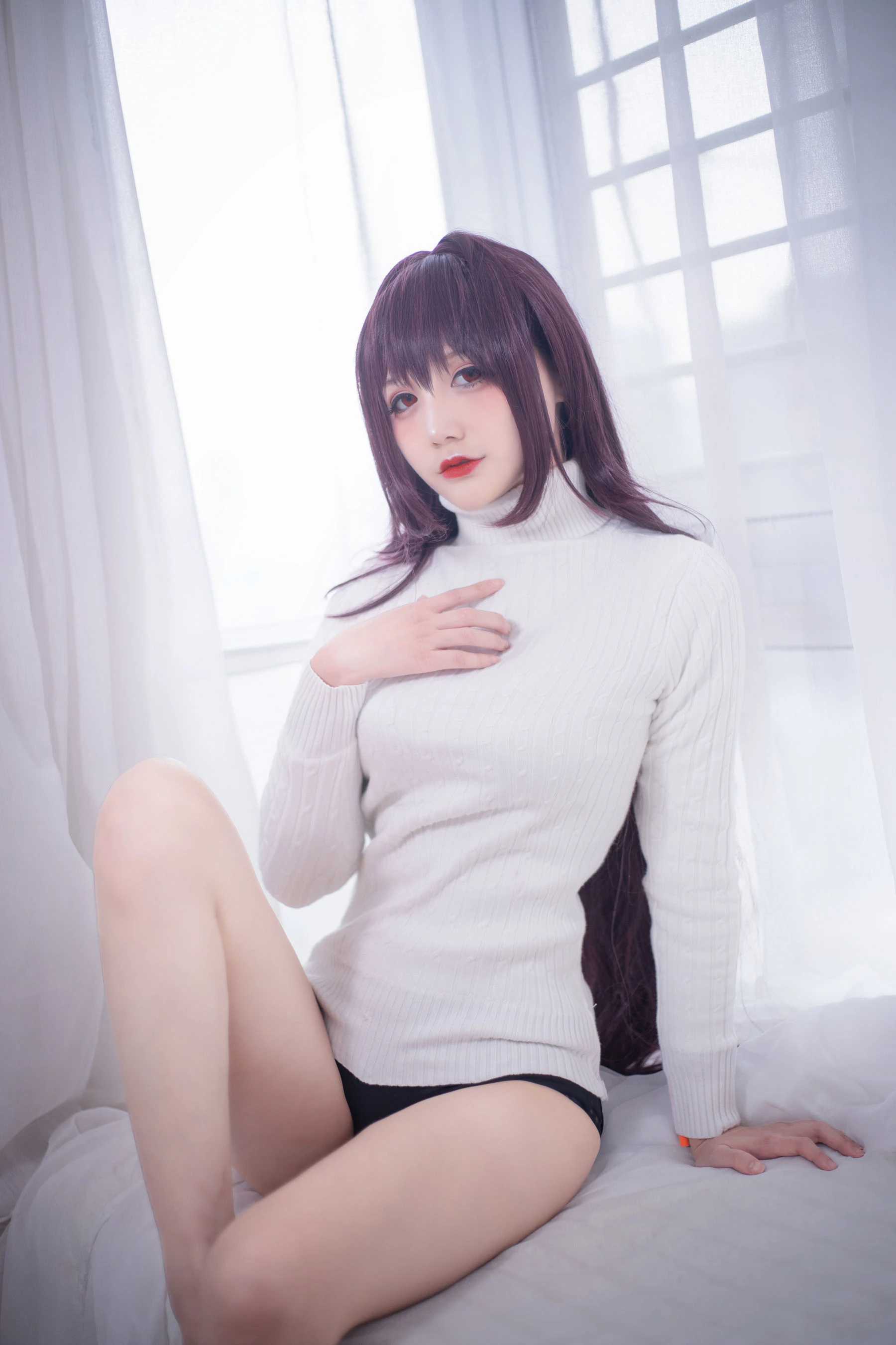 COS妹子仙九Airi – 斯卡哈毛衣插图3