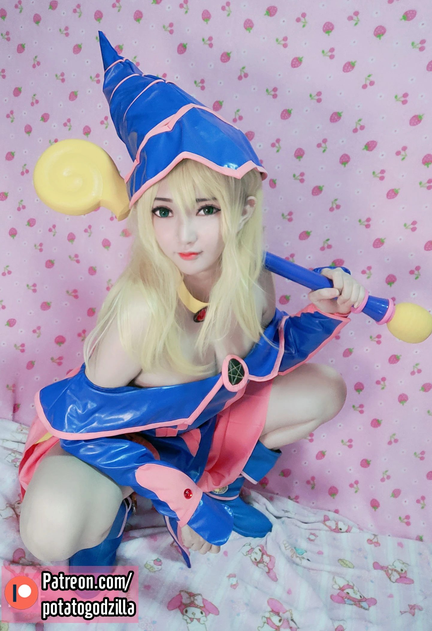 Coser小姐姐Potato Godzilla – Dark Magician Girl插图7