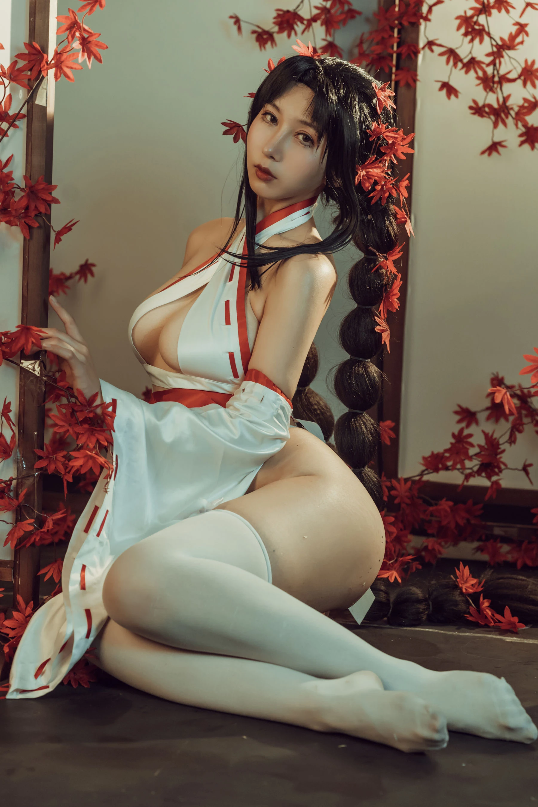 云溪溪 – 奶桃巫女 [43P]插图6
