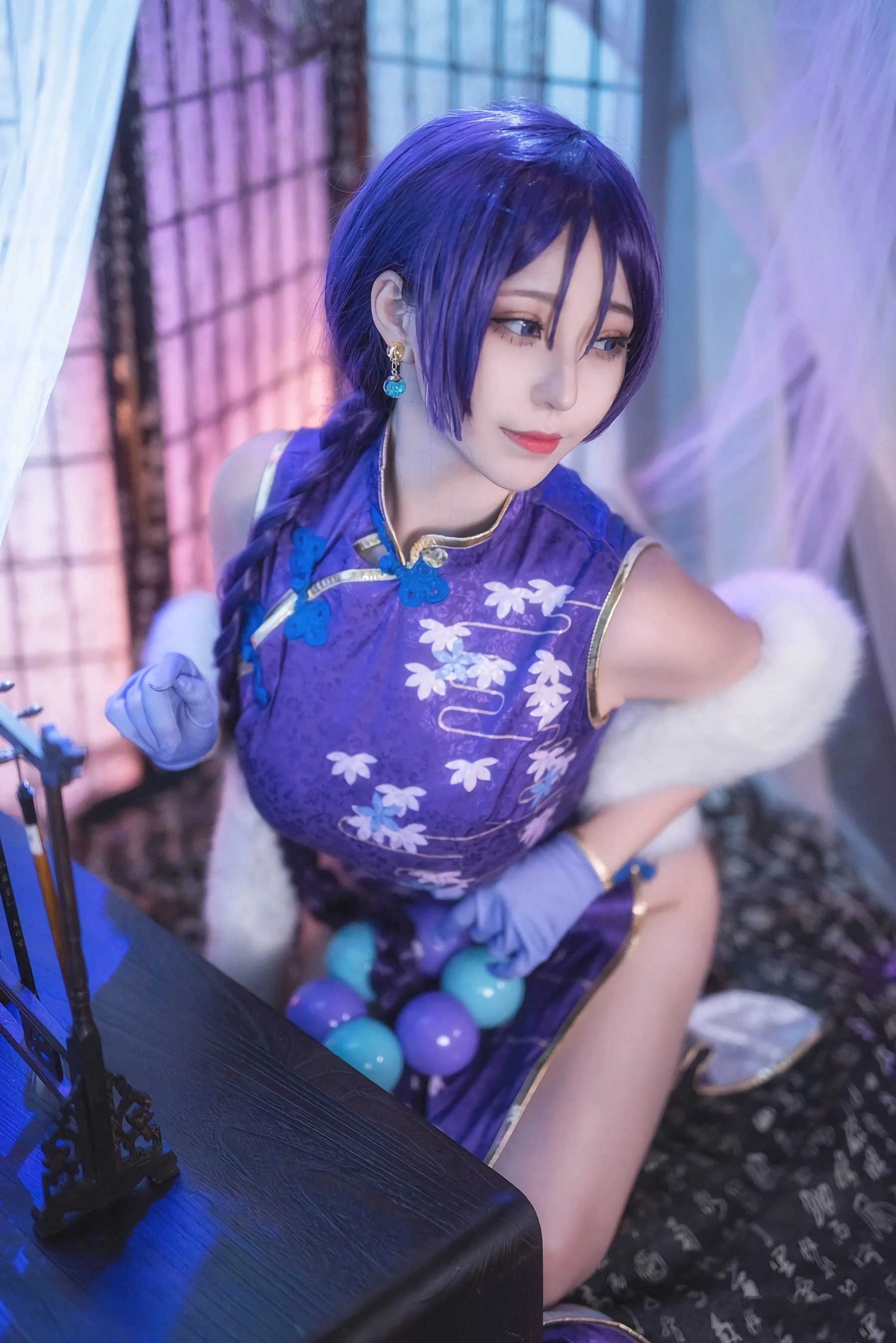 [萝莉COS] 萌妹菌烨tako – FGO奶光旗袍 [19P]插图3