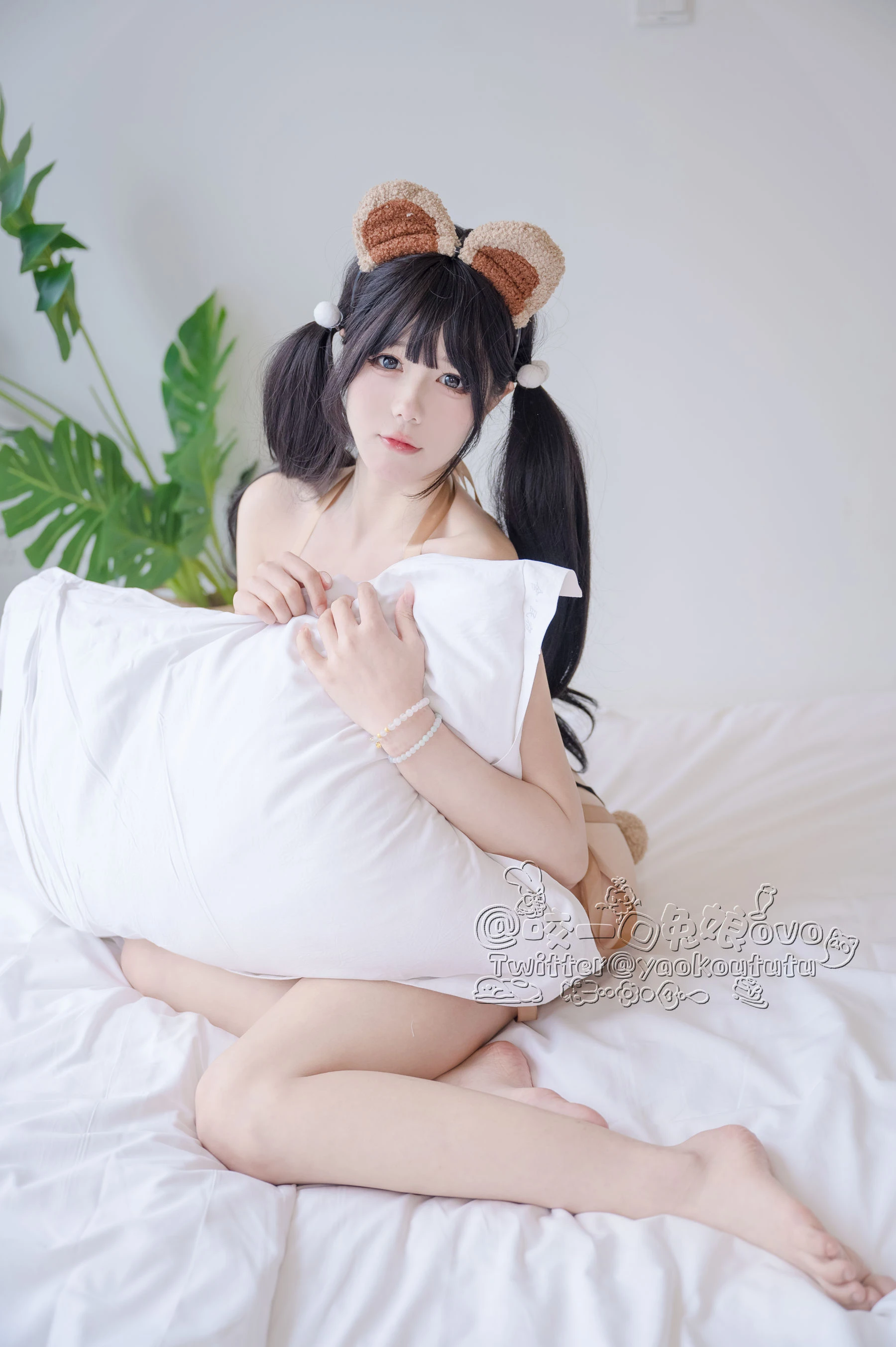 咬一口兔娘 – 小熊睡衣 [60P]插图1