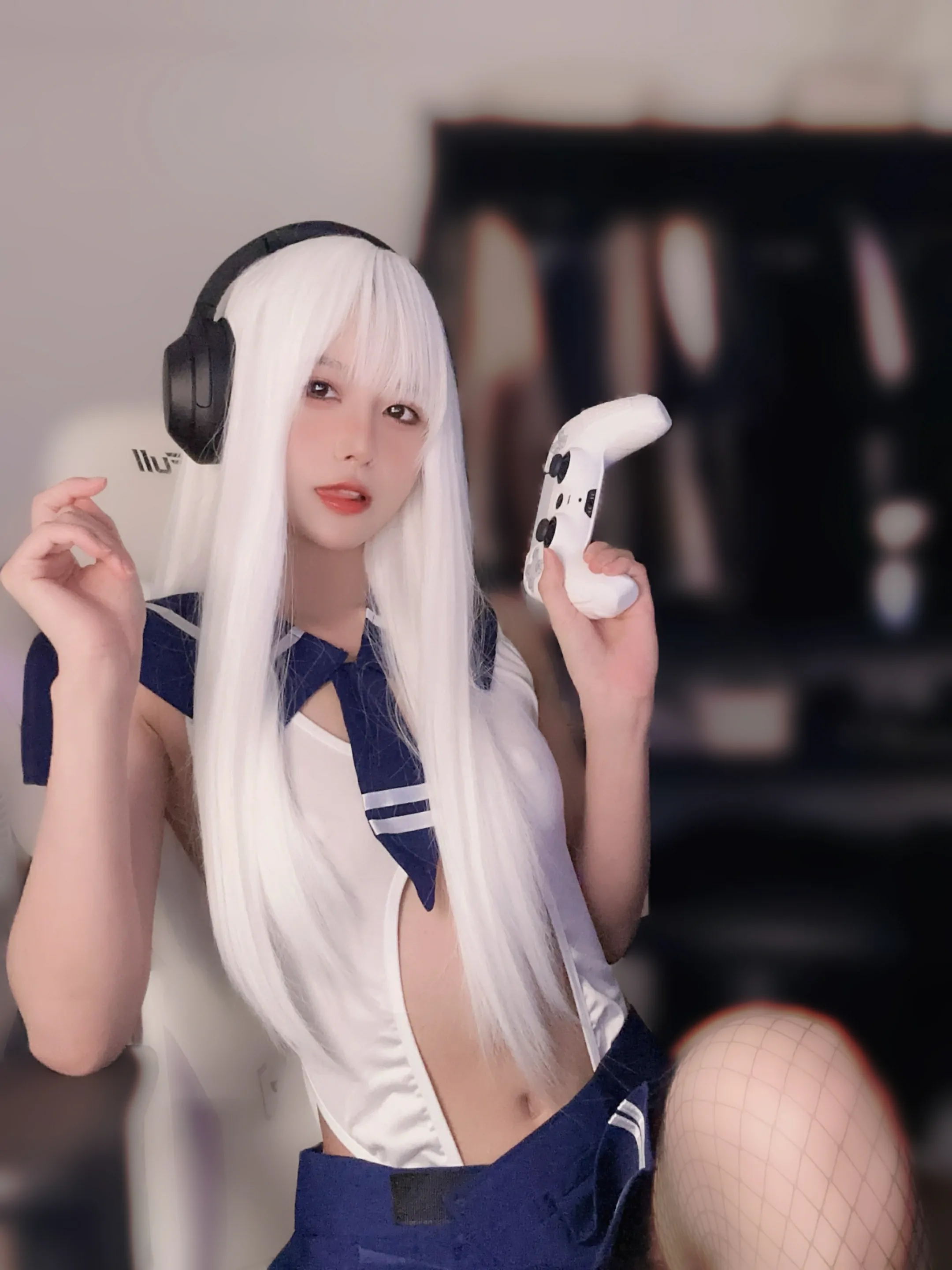 布丁大法 – 白毛女友 [27P]插图2