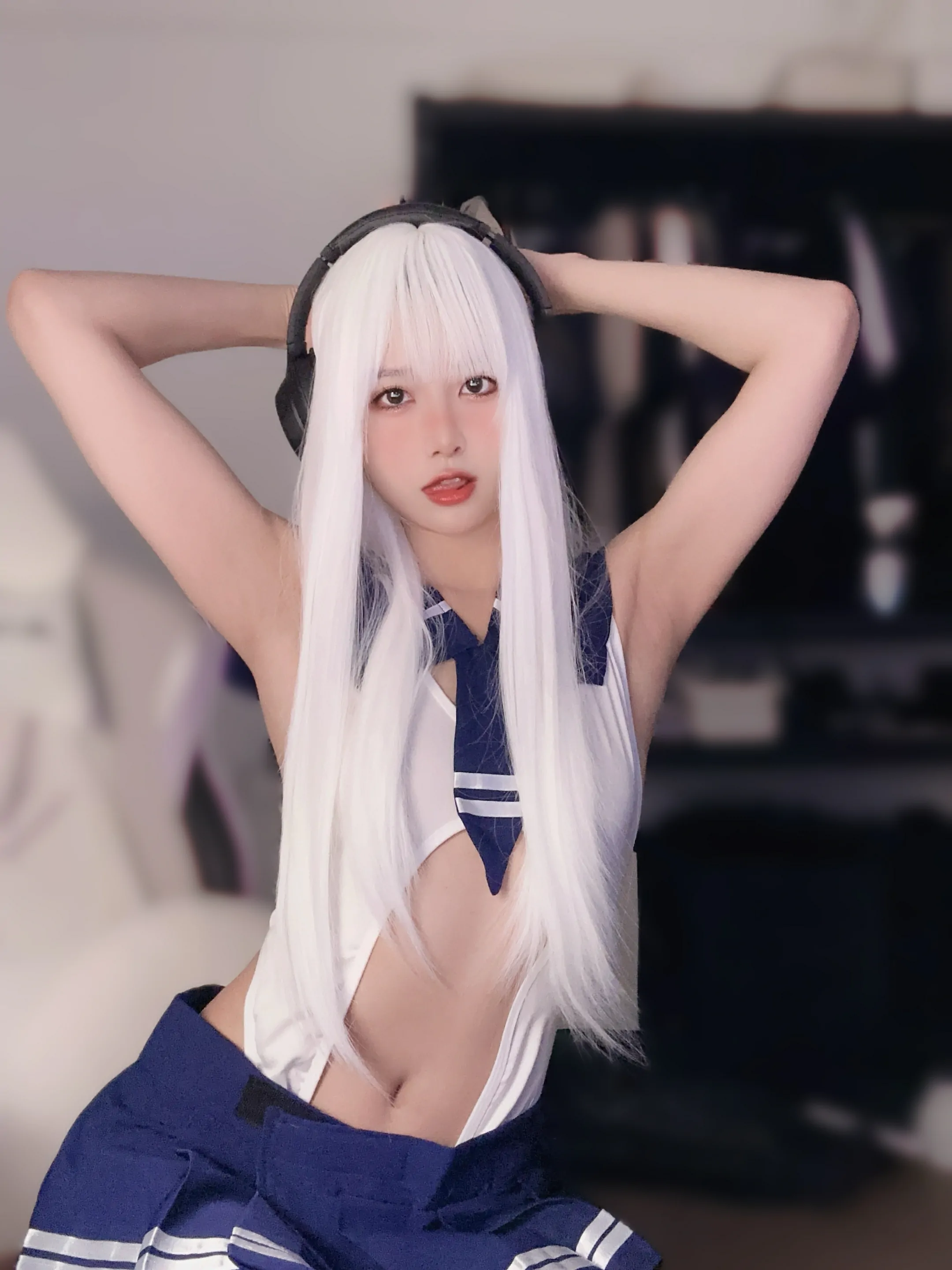 布丁大法 – 白毛女友 [27P]插图1