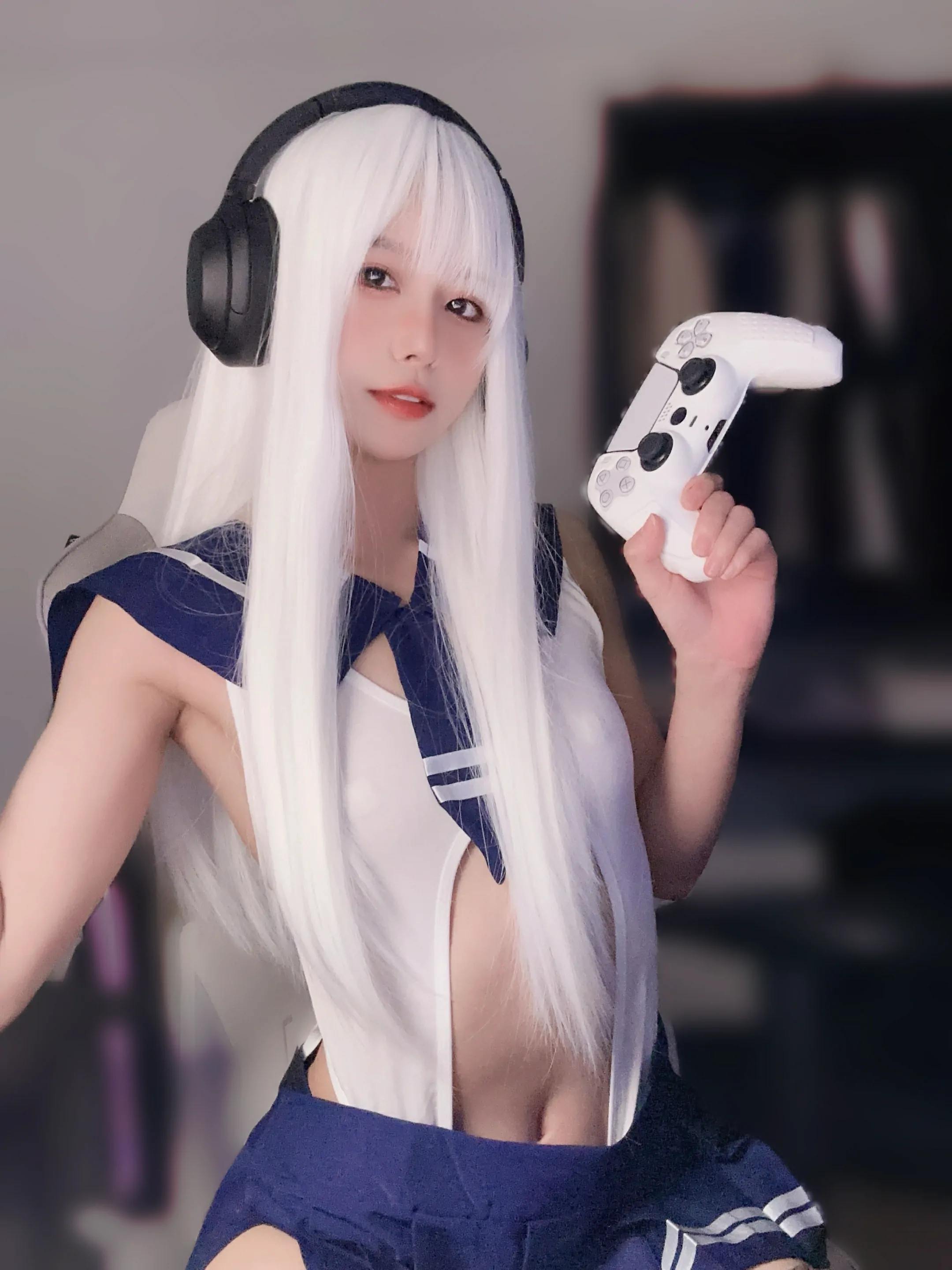 布丁大法 – 白毛女友 [27P]插图8