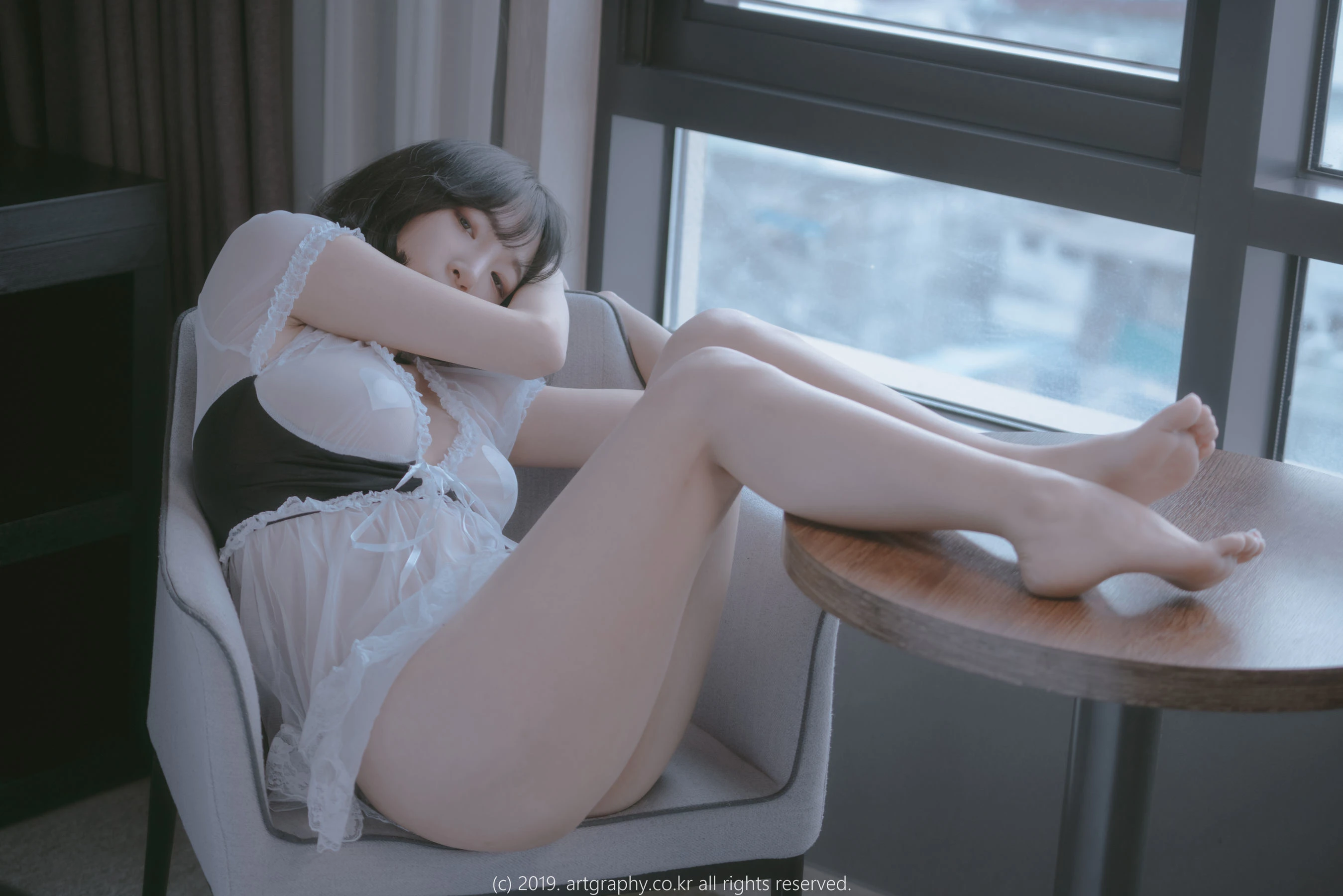 [ARTGRAVIA] VOL.069 姜仁卿 – 透视睡衣+古典红色睡袍插图1