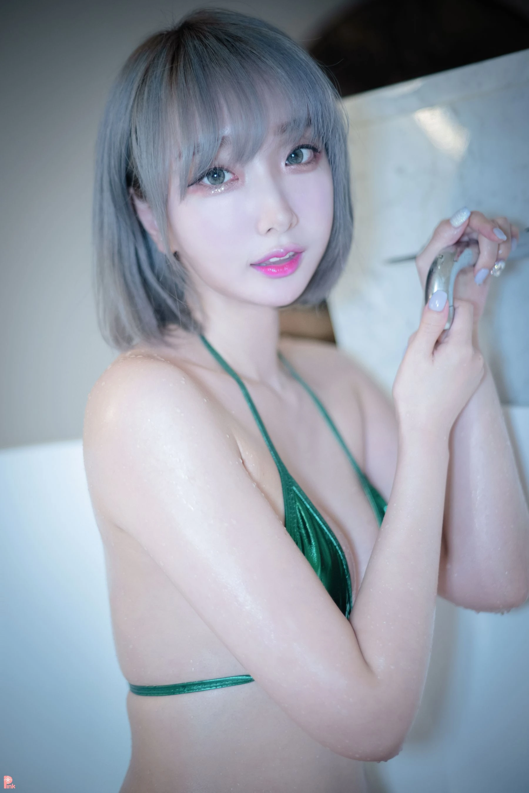 PINK RIBBON Dayeon – E-bIKINI Green插图1