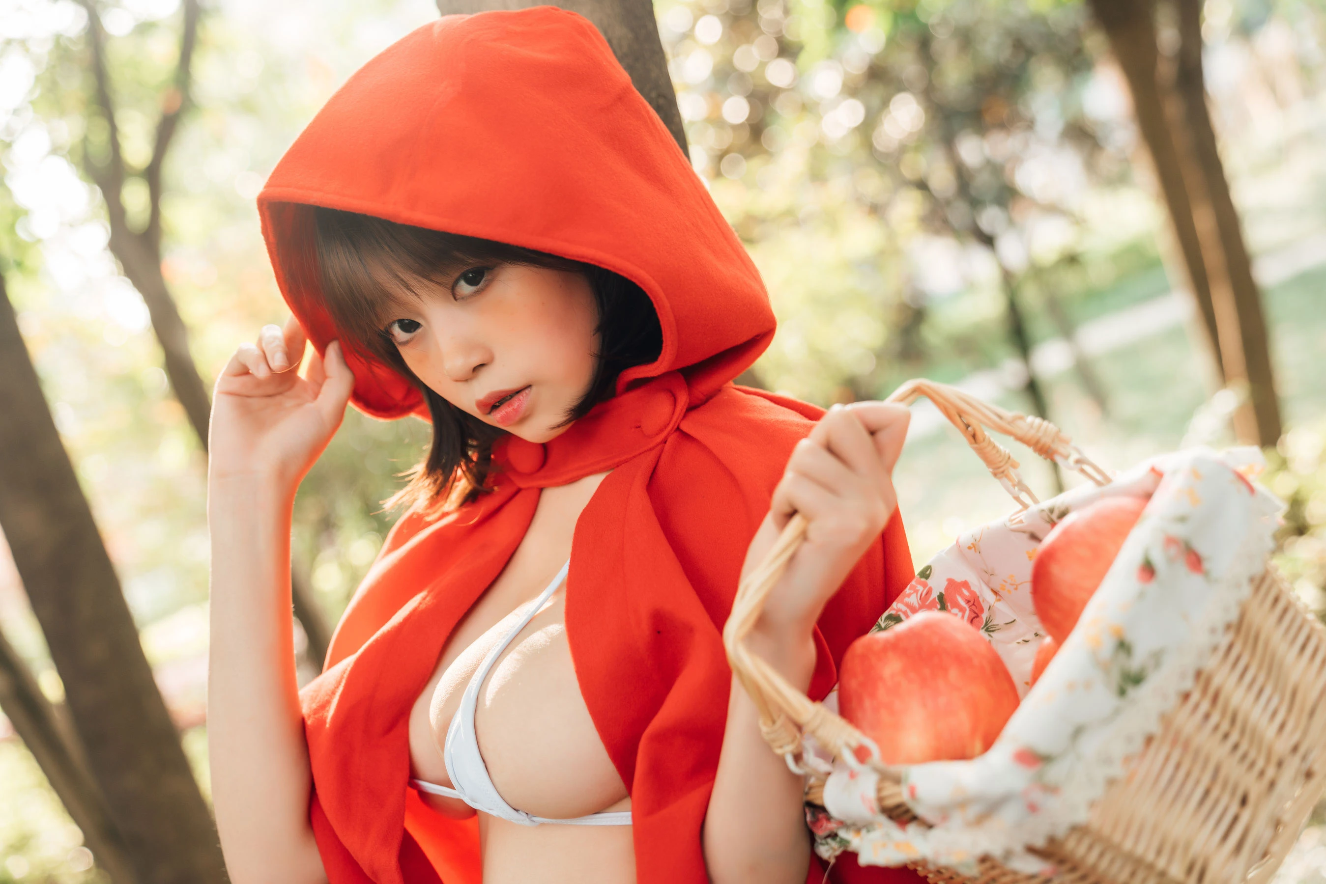 萌妹奈汐酱nice – 大红帽插图3