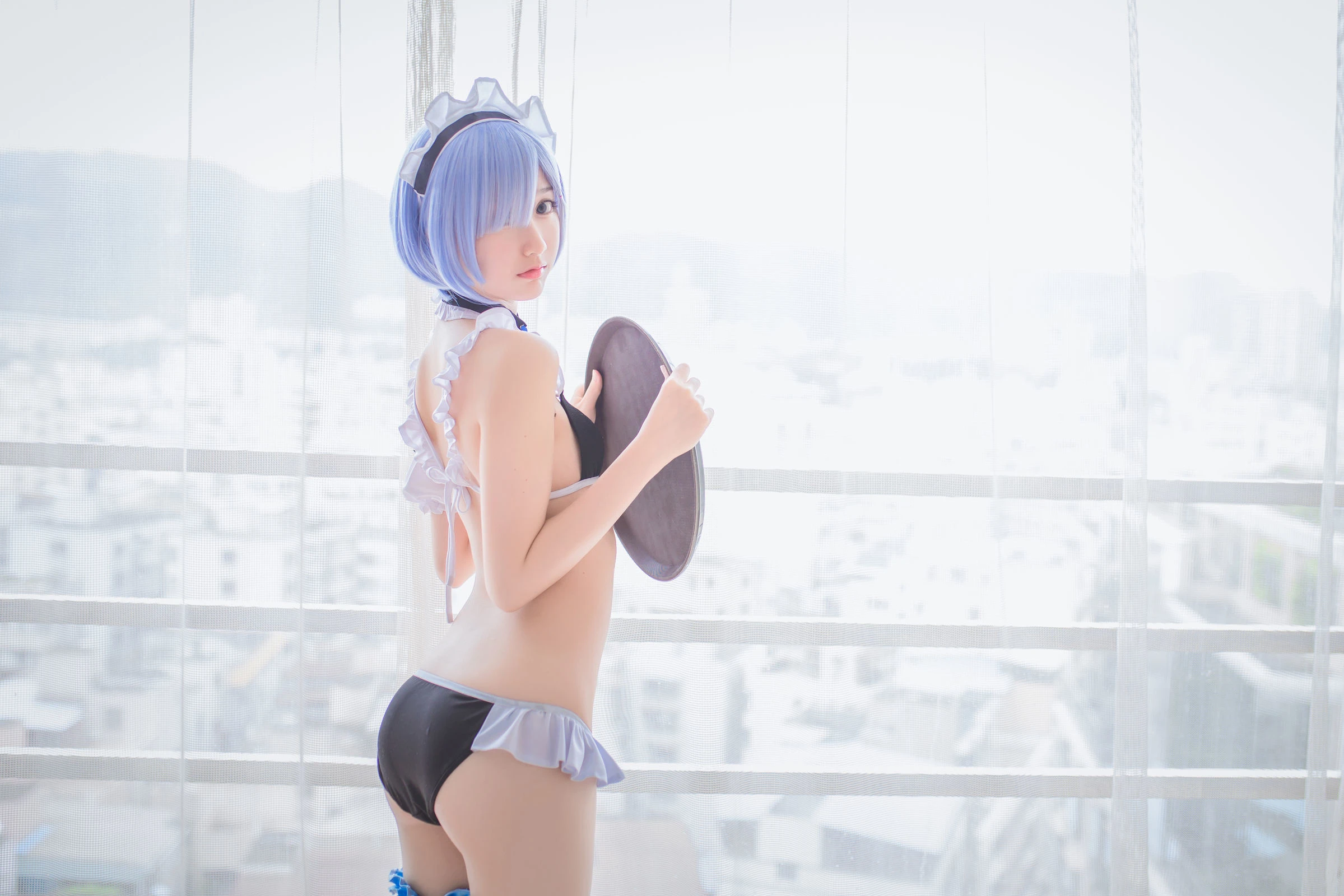 木绵绵OwO – 蕾姆泳装+兔女郎插图5