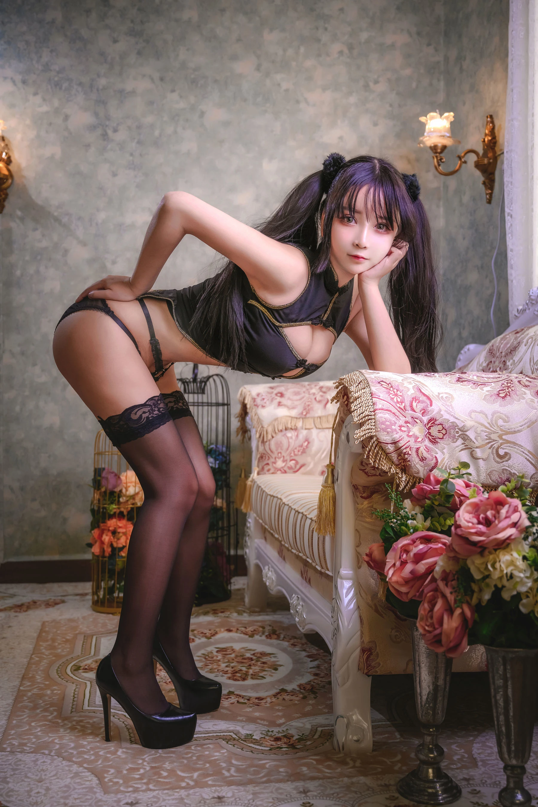二次元妹子抱走莫子aa 双马尾 性感与清纯插图8