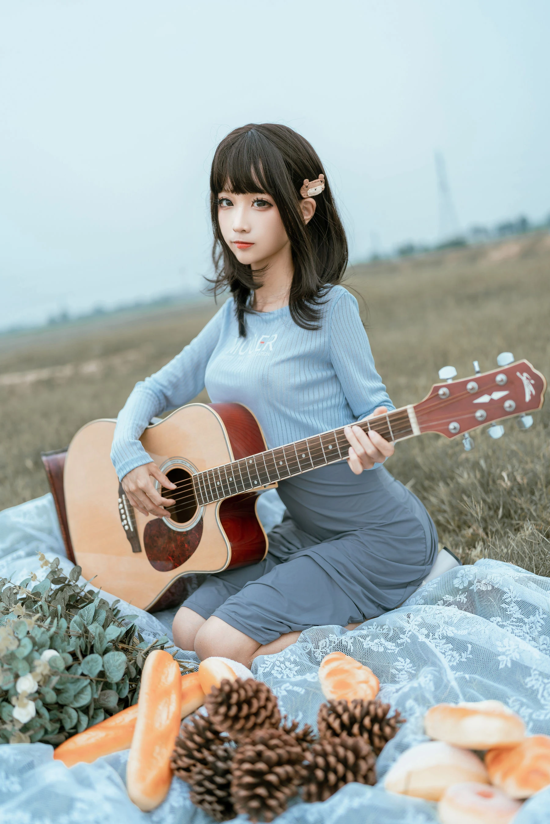 动漫博主蠢沫沫 – 吉他妹妹 [50P]插图1