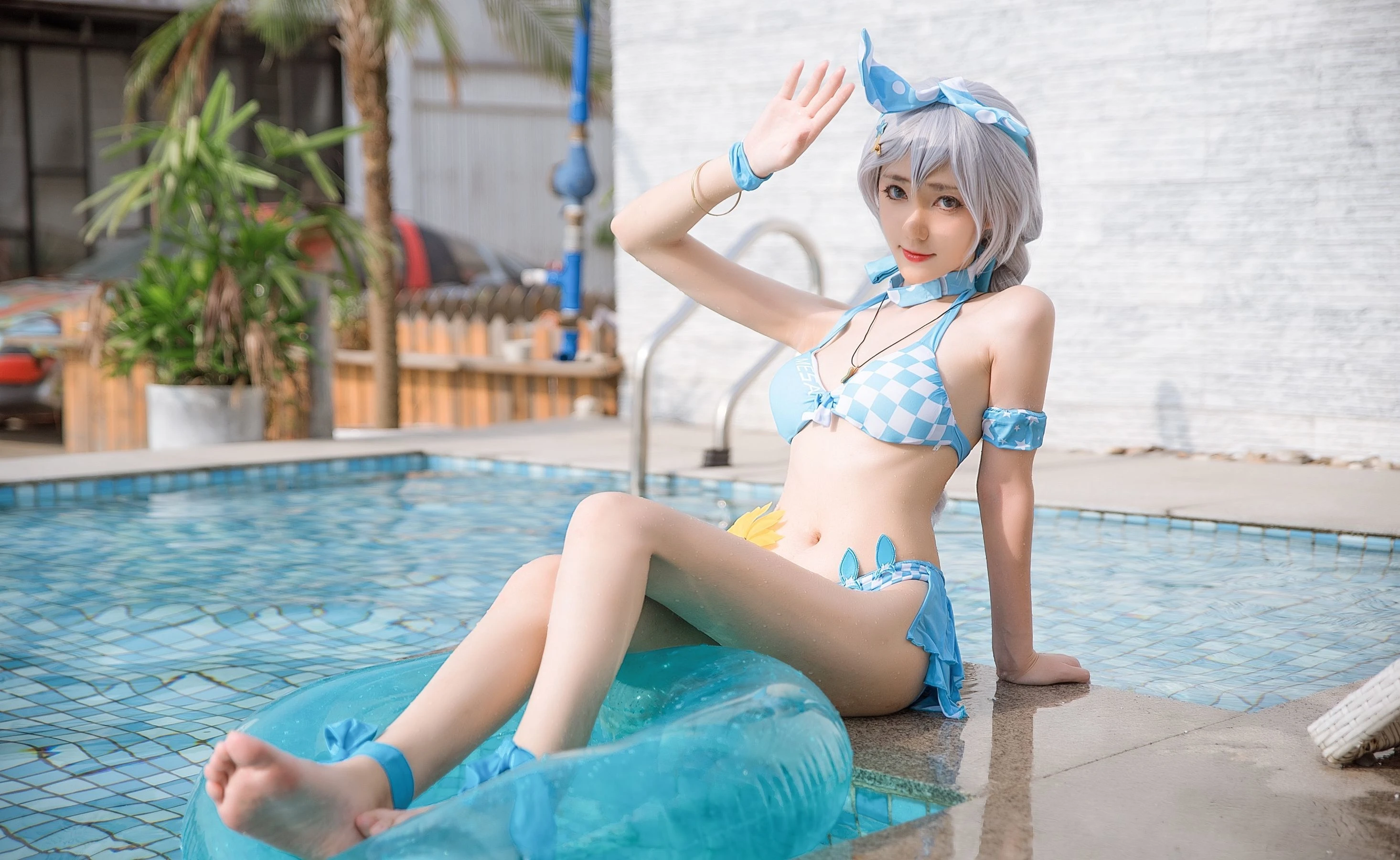 动漫博主南桃Momoko 琪亚娜泳装插图3