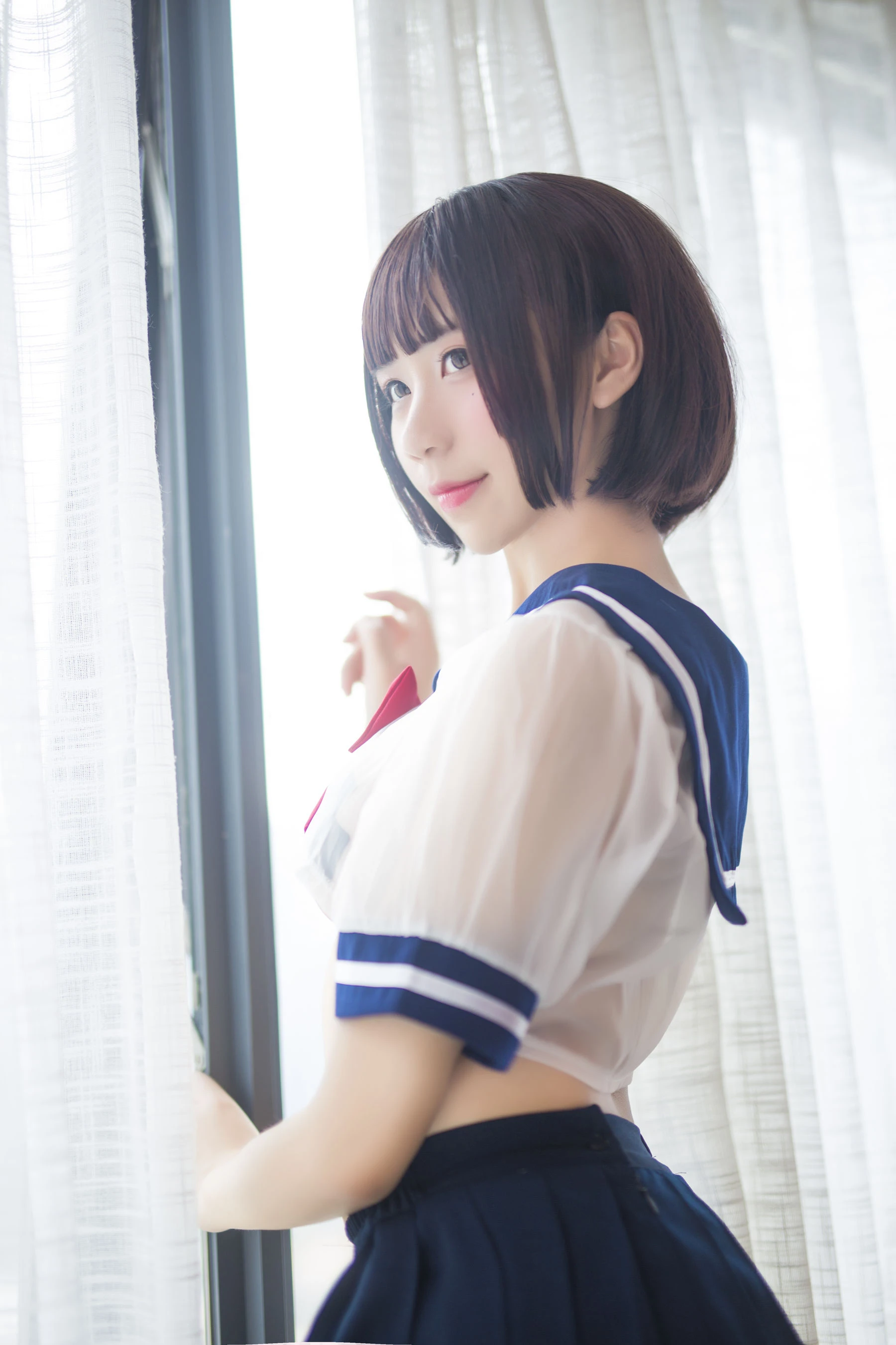 动漫博主九曲Jean JK透明制服插图5