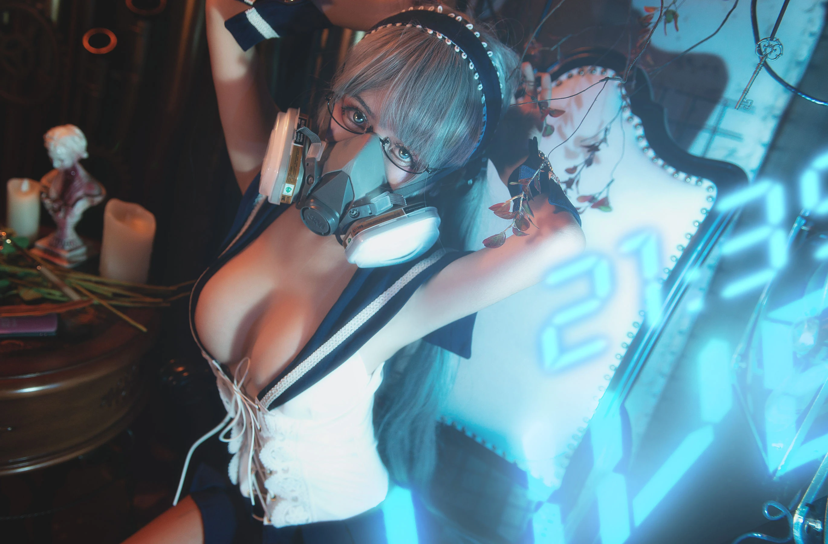 一笑芳香沁写真 – JK赛博插图2
