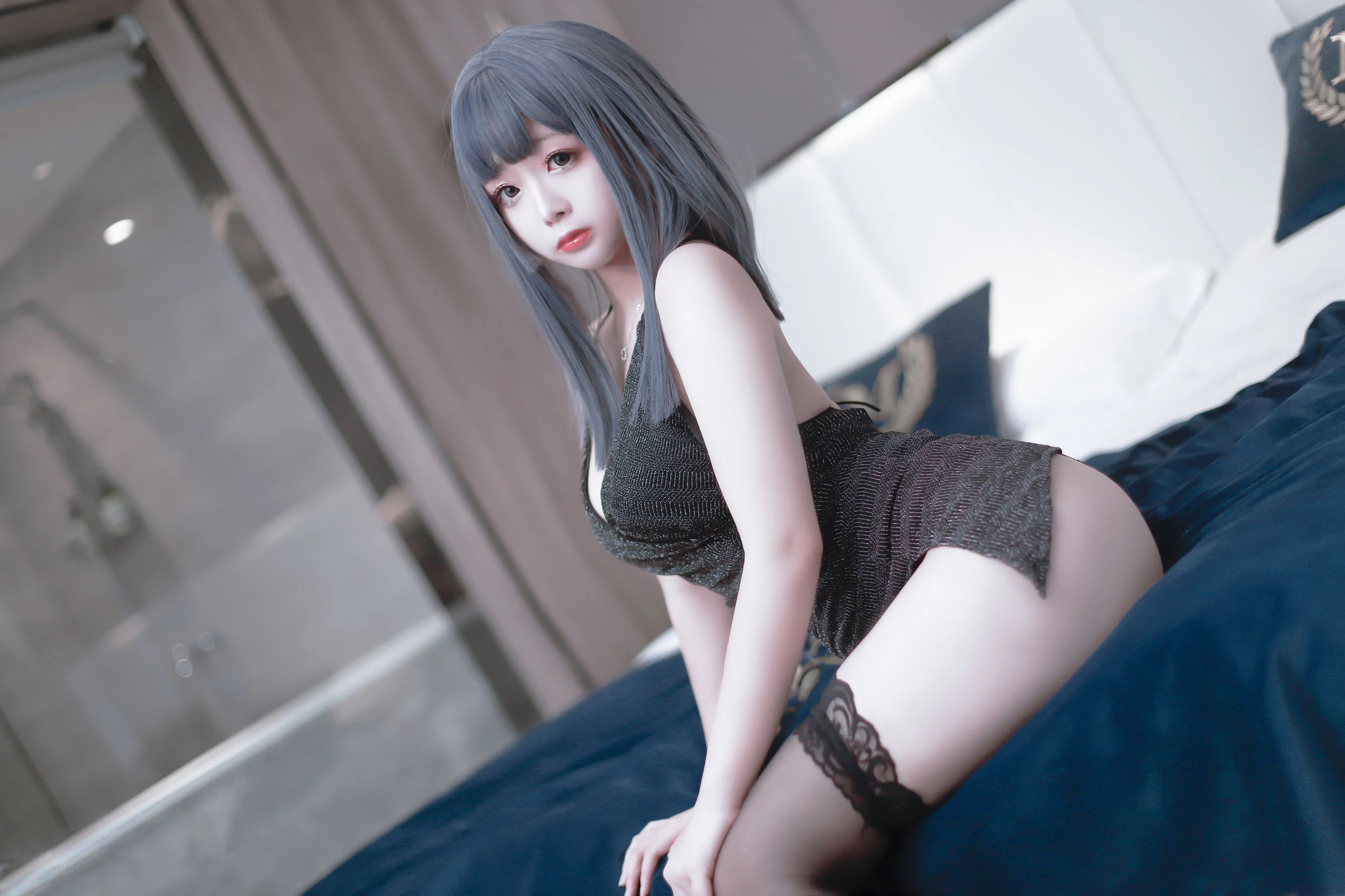 Cosplay日奈娇 – 黑色礼服 [40P]插图5