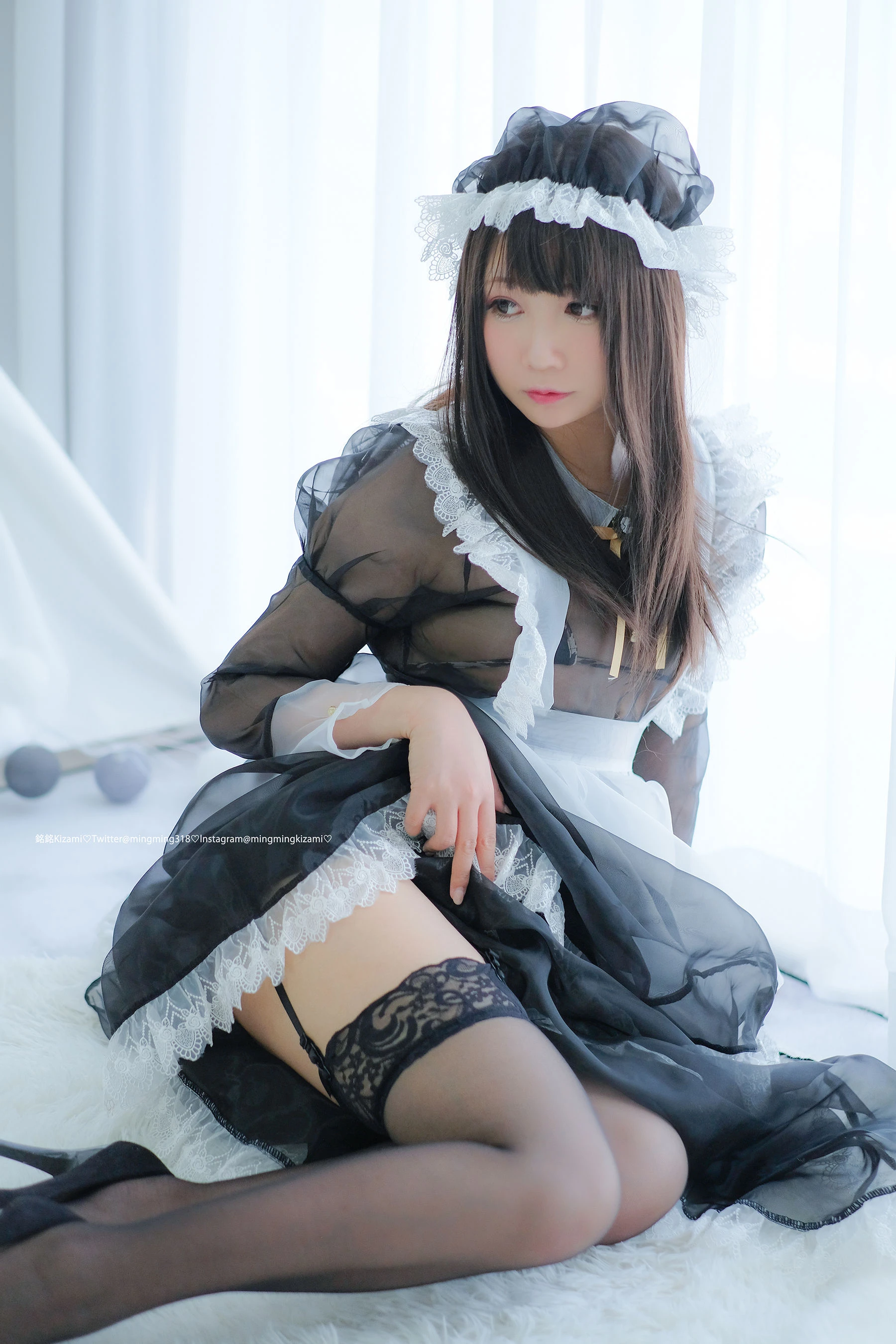 銘銘Kizami 自撮りVol.15 透明女仆插图1