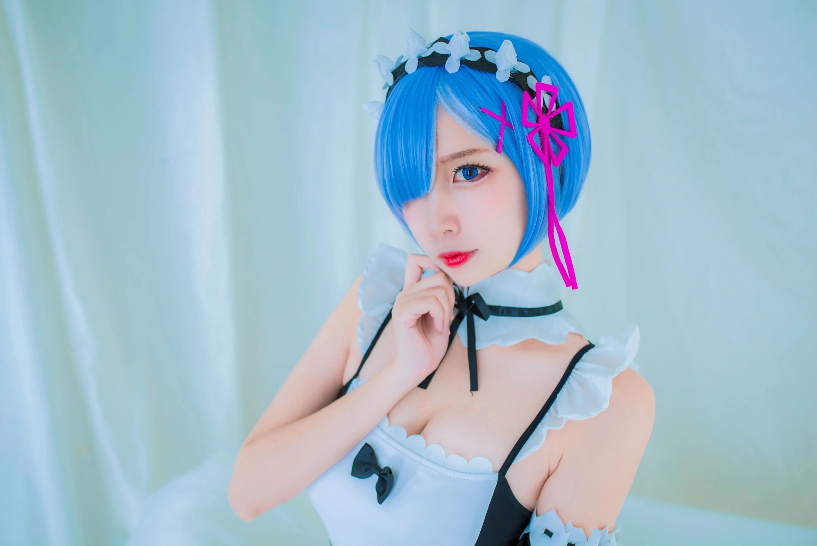 人气Coser二佐Nisa 蕾姆泳装插图1