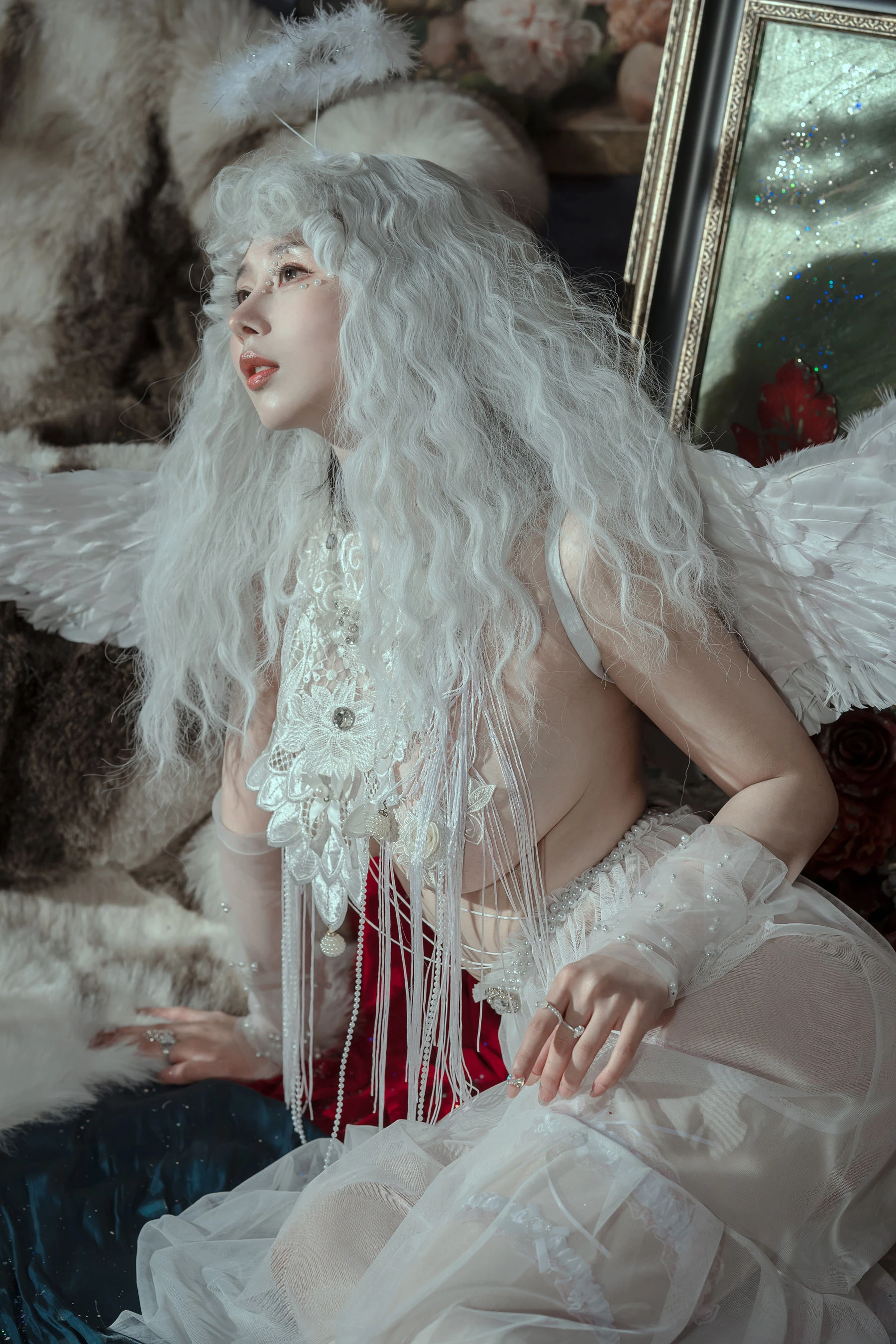 云溪溪 – 奶桃桃 N44天使 [50P]插图2