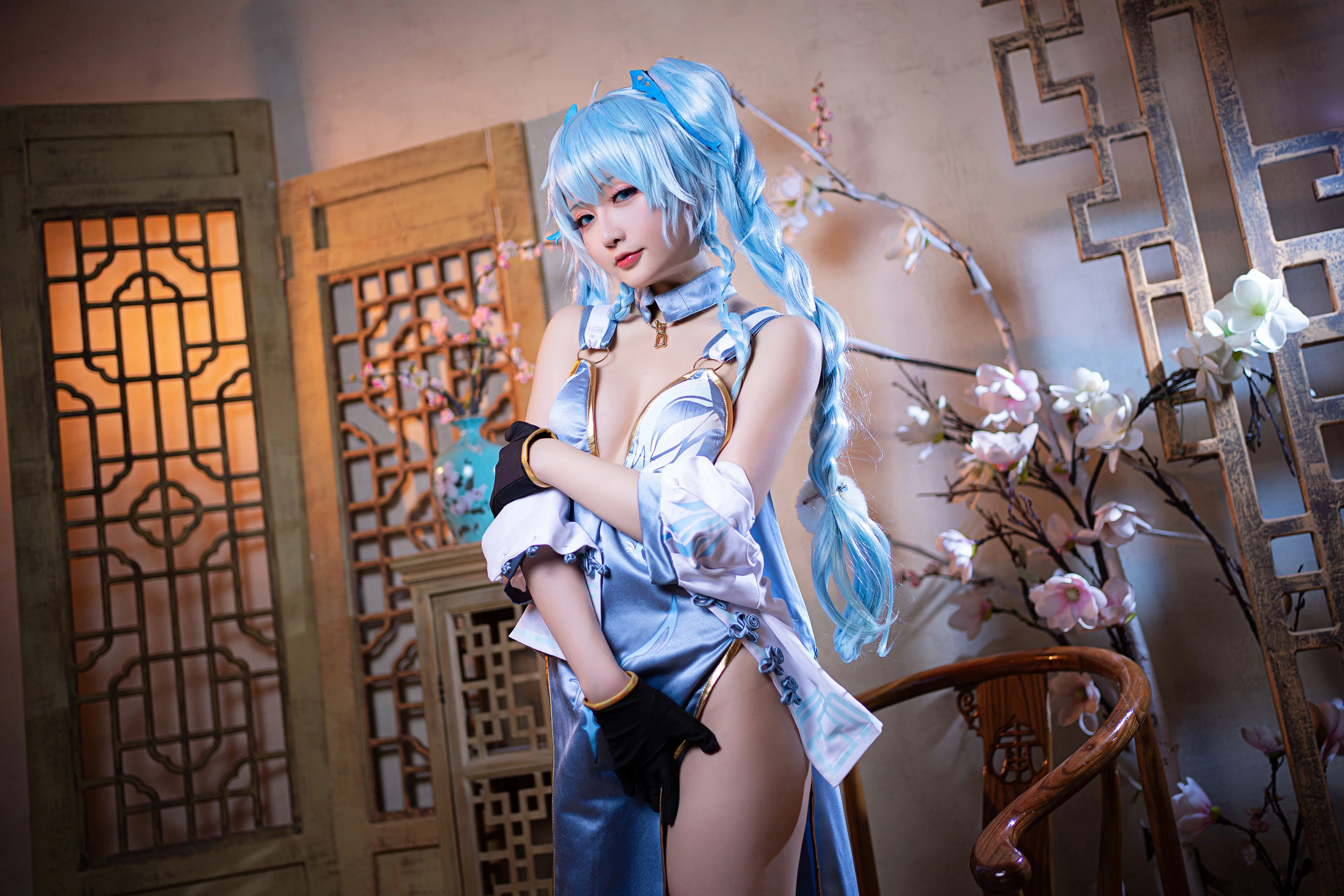 Coser小姐姐星之迟迟 – 秘密花园 PA15翠雀媚插图2